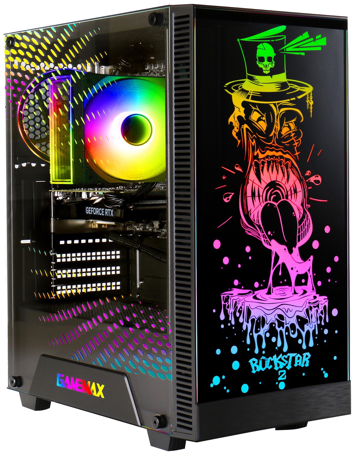 GAMEMAX Gaming-PC-Komplettsystem »MegaDeal Rockstar 2904 AMD Ryzen 5 5500 16GB 1GB SSD RTX 3060« 24 ″ AMD Ryzen 5 GeForce RTX 3060 16 GB RAM 1.000 GB SSD Windows 11 + MSI PRO MP2412 Monitor 60cm (24")