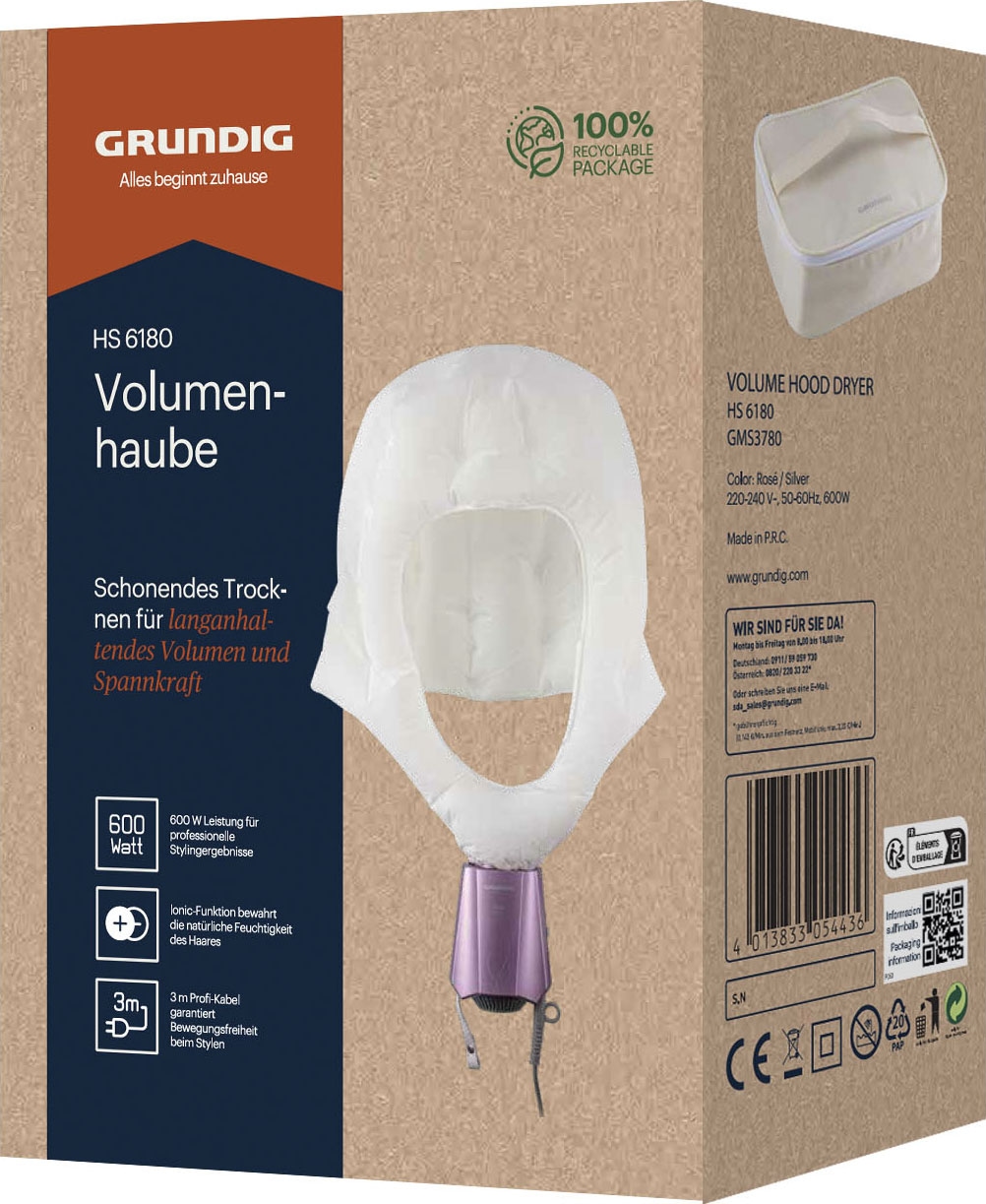 Grundig Haartrockenhaube »Volumenhaube HS 6180«, Raten | BAUR W per 600