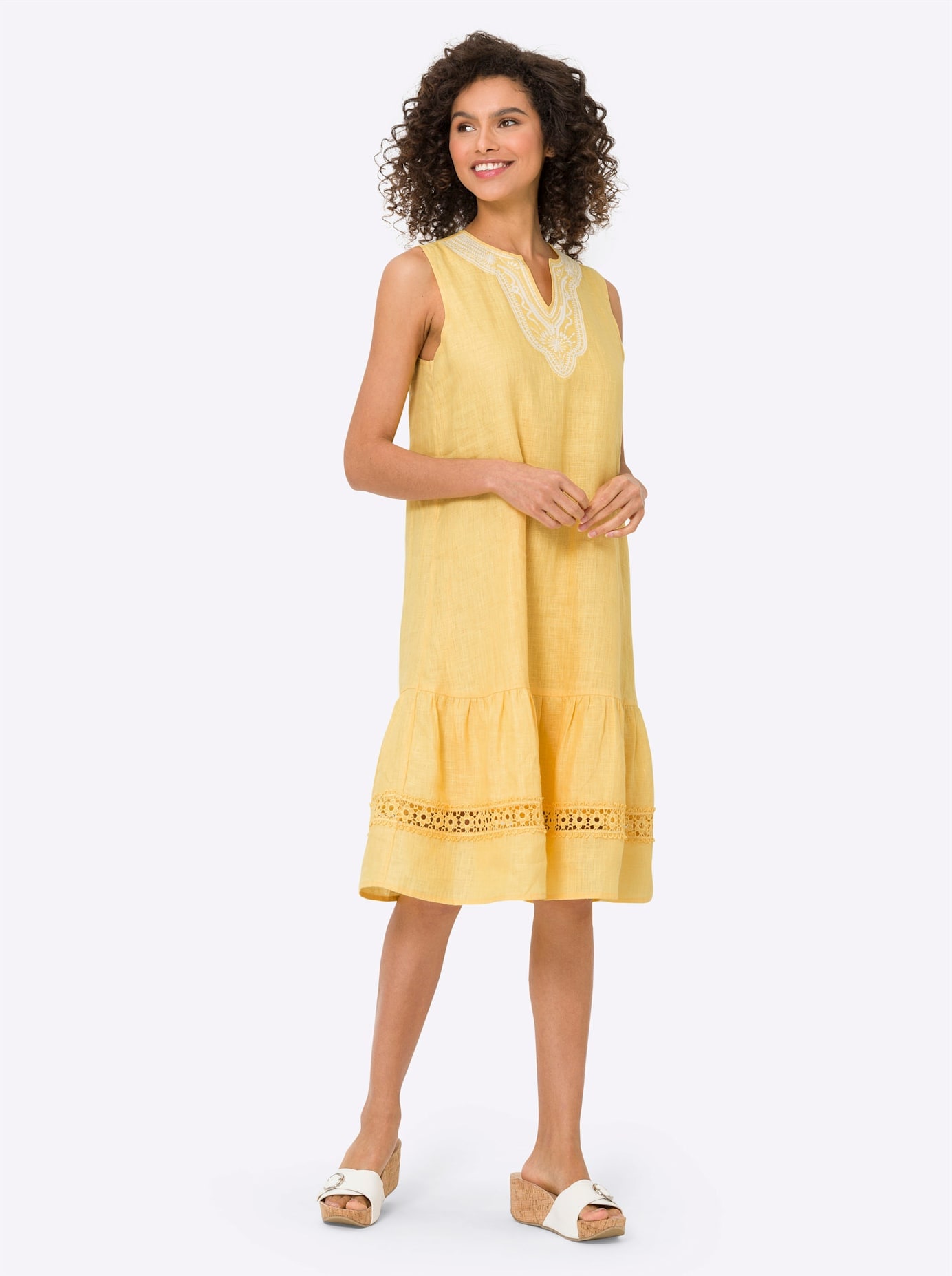 heine A-Linien-Kleid »Leinenkleid«
