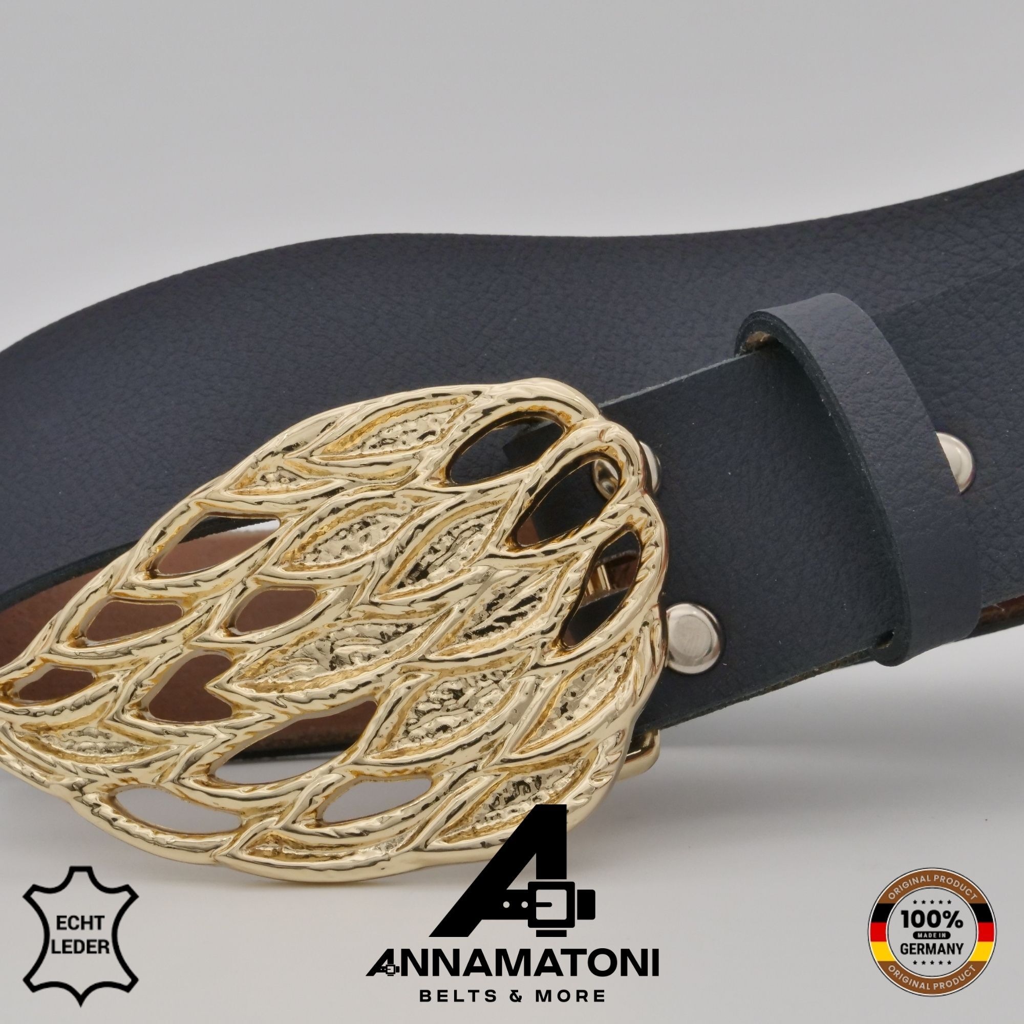 AnnaMatoni Ledergürtel »AnnaMatoni AnnaMatoni Damen Leder Gürtel mit eleganter«