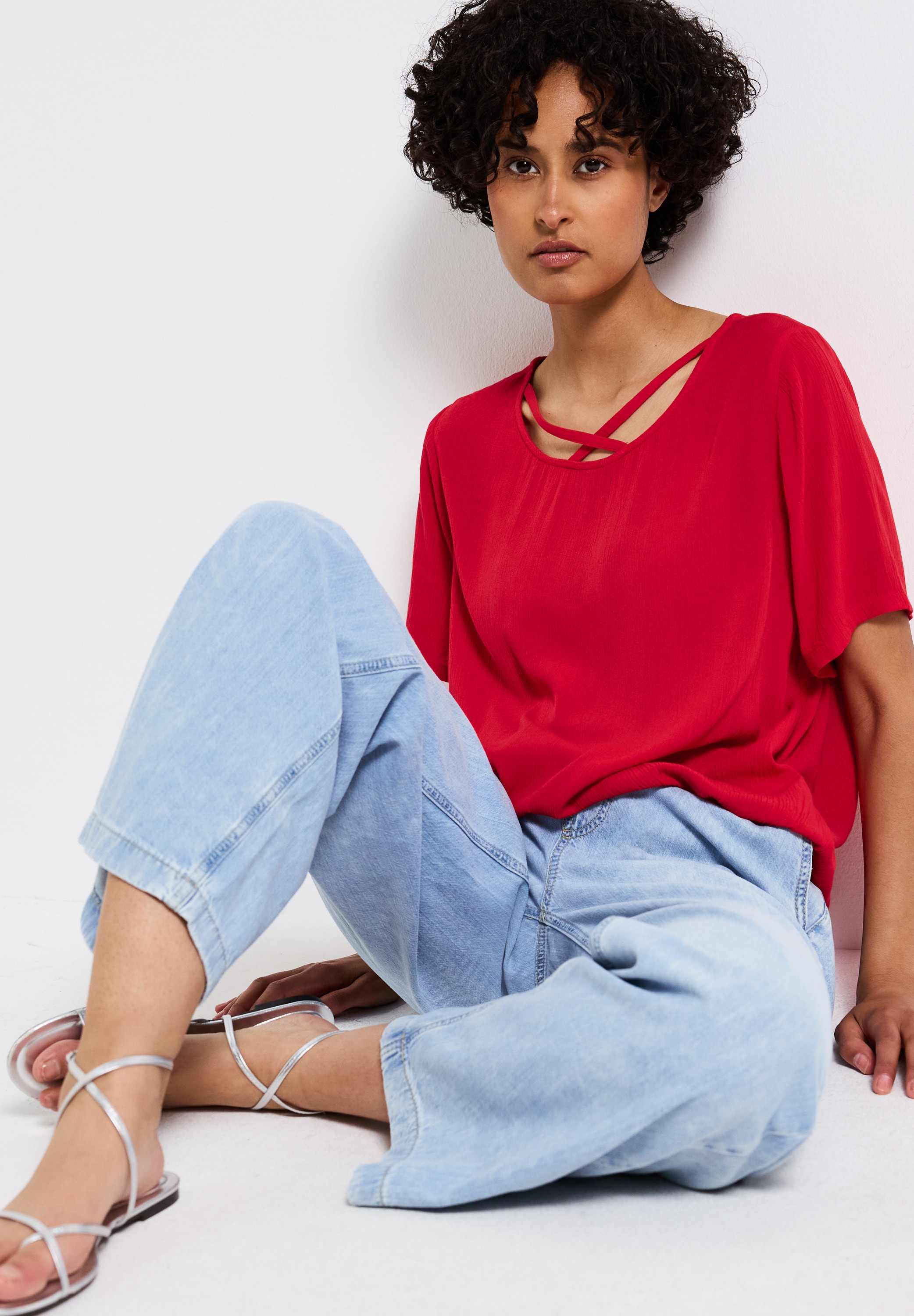 STREET ONE Shirtbluse, mit Bänderdetail