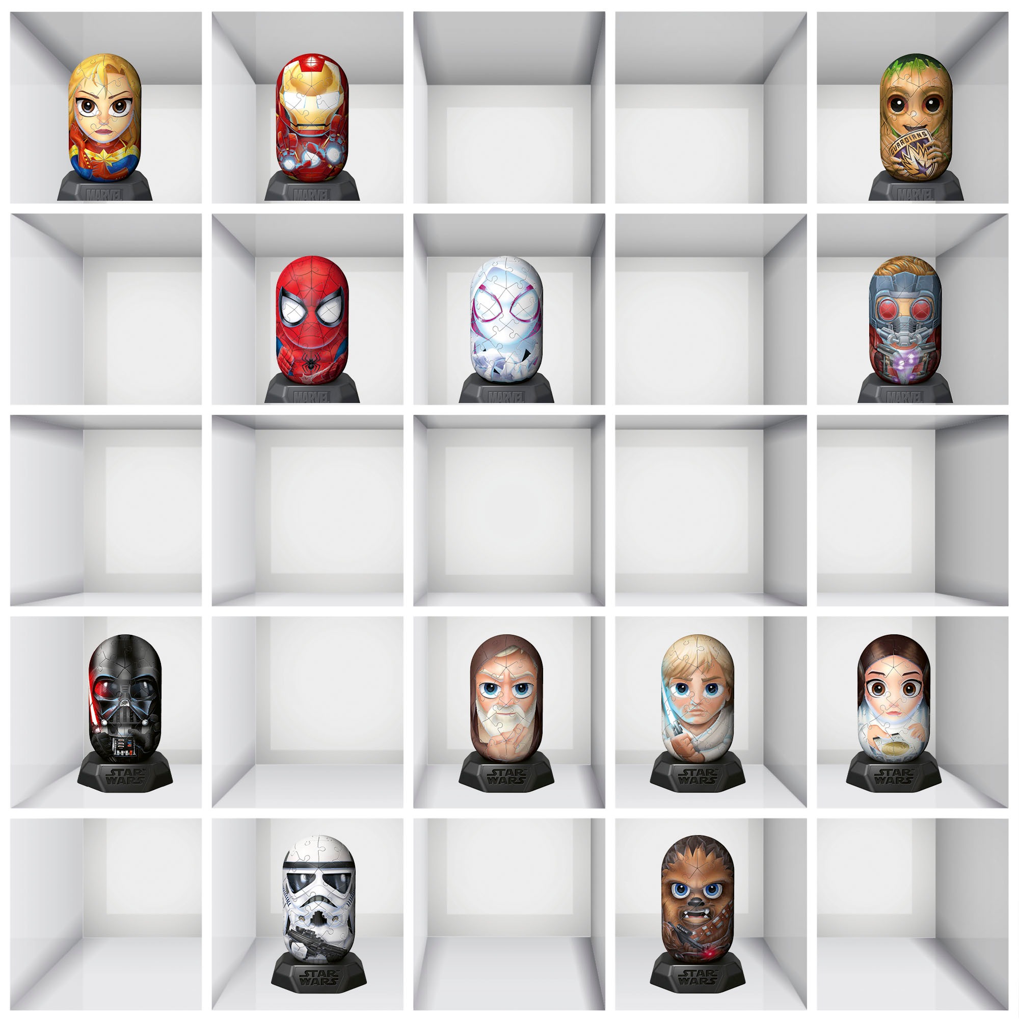 Ravensburger 3D-Puzzle »Marvel Heroes, Hylkies Sammelfigur #08 Iron Man«, Made in Europe; FSC® - schützt Wald - weltweit