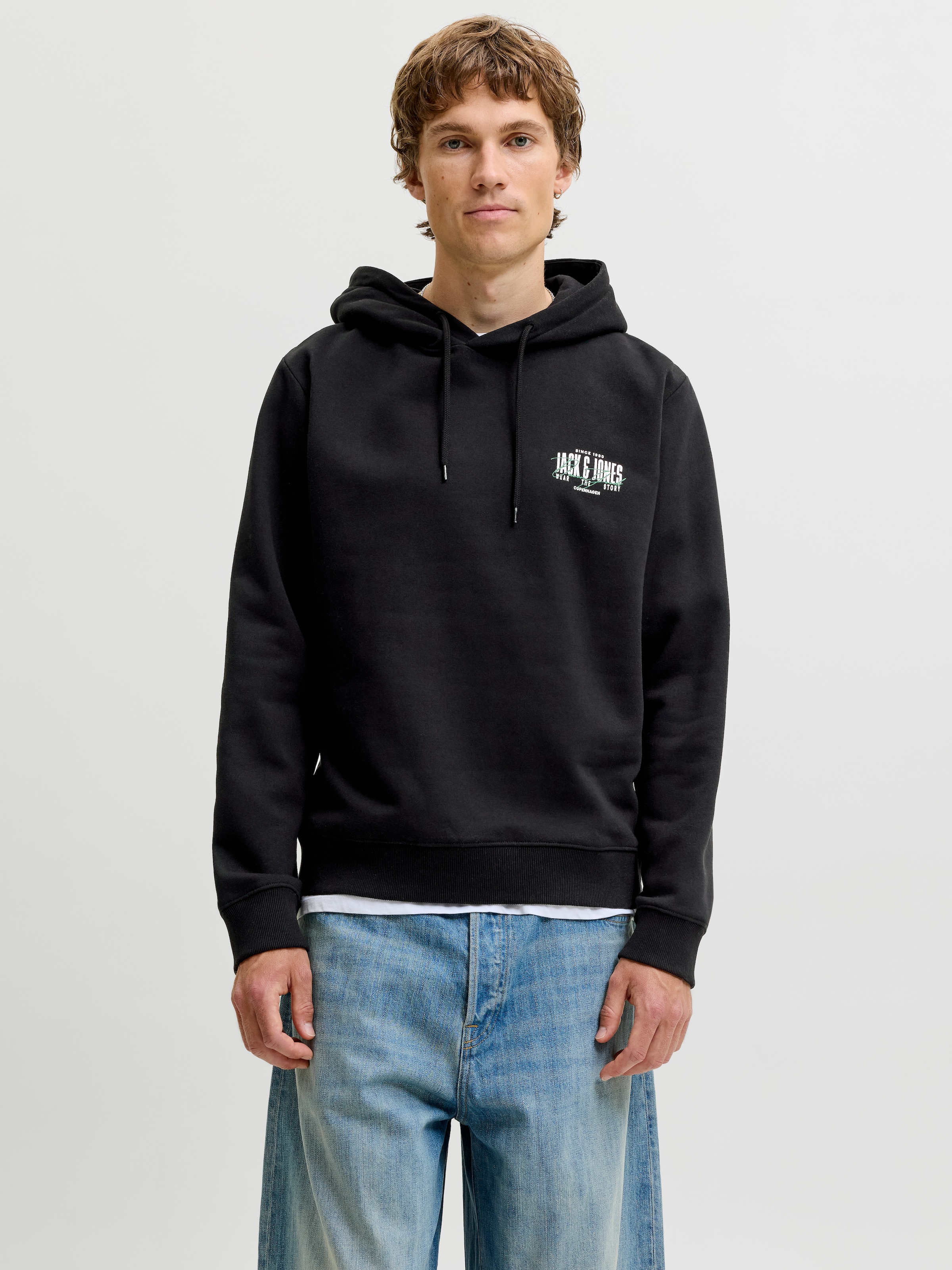 Jack & Jones Kapuzensweatshirt »JJAERO SWEAT HOOD 3PK MP«, 3 Materialmix, regular fit
