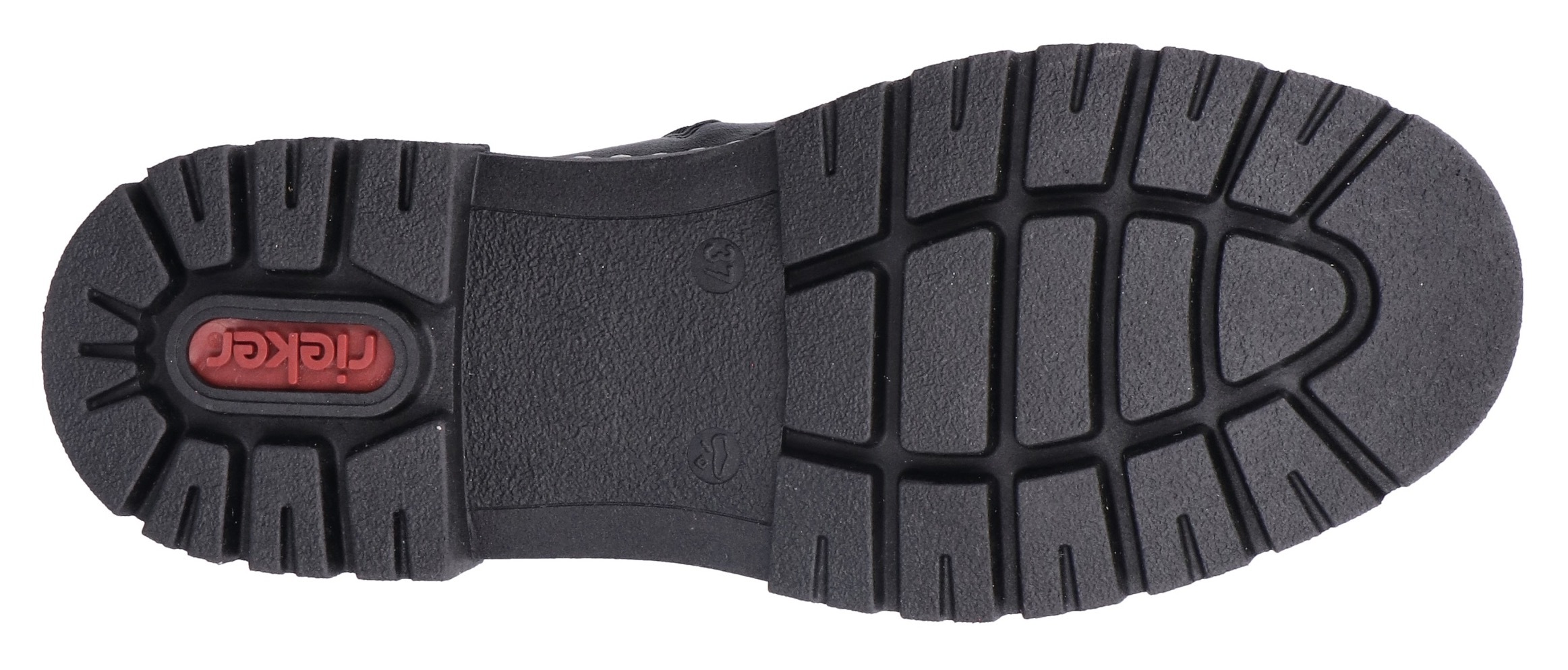Rieker Schnürstiefelette, Schnürboots, Plateauboots, Profilsohle, mit Innenreißverschluss