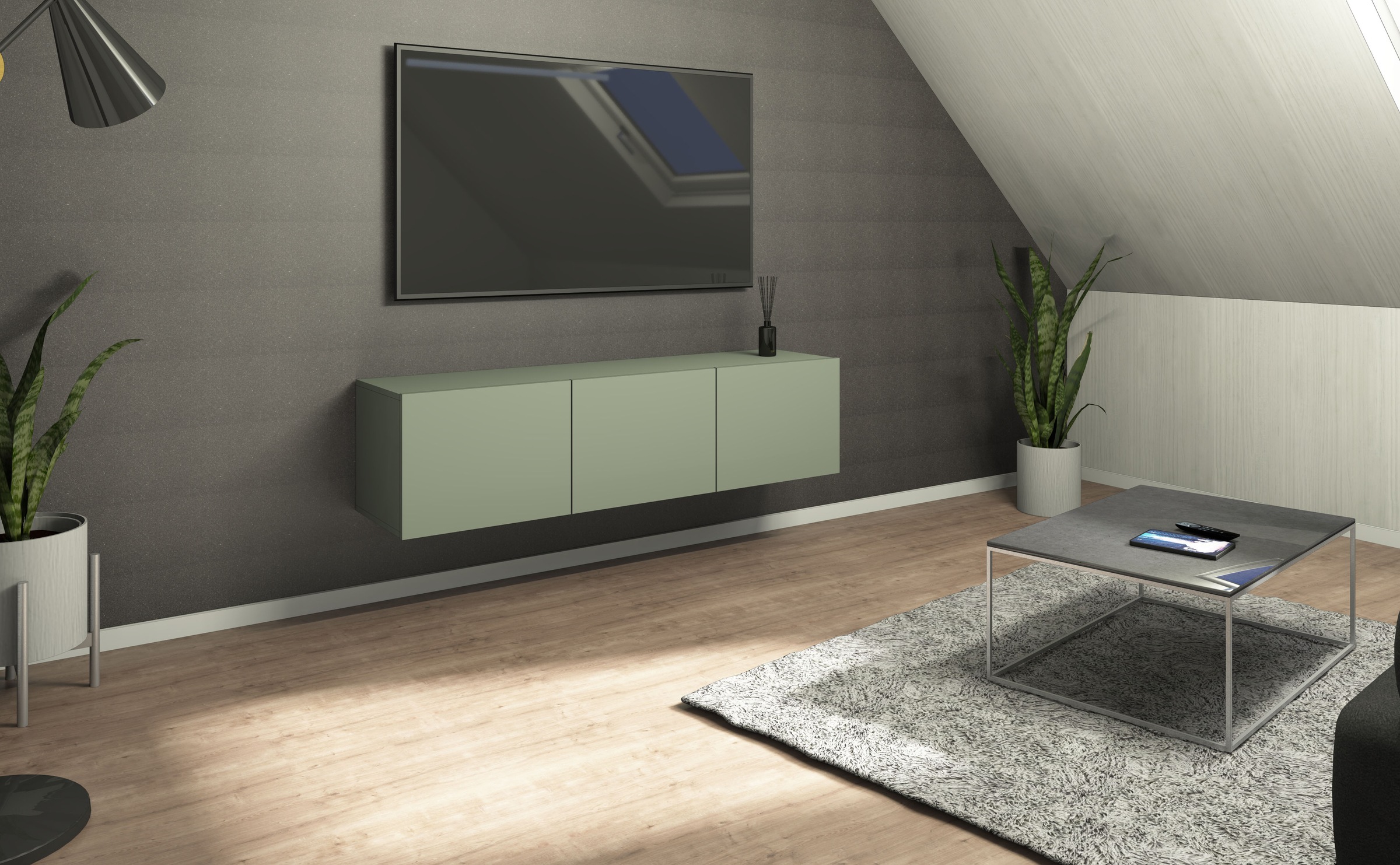 borchardt Möbel Lowboard "Sophia, TV-Schrank mit 3 Türen, hängend oder steh günstig online kaufen