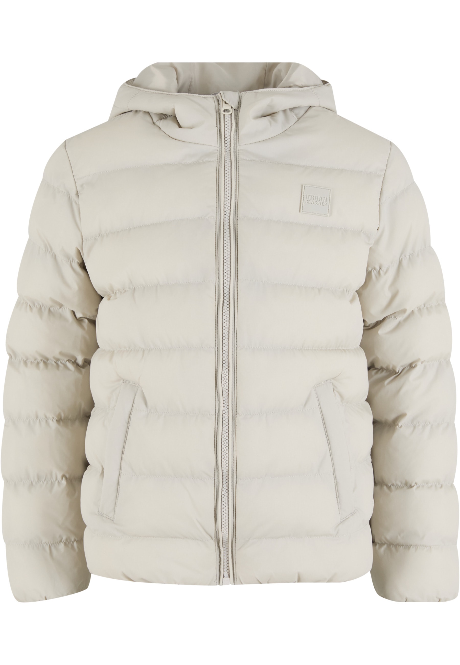 URBAN CLASSICS Winterjacke »Urban Classics Herren Boys Basic Bubble Jacket« 1 Stk. tlg. mit Kapuze