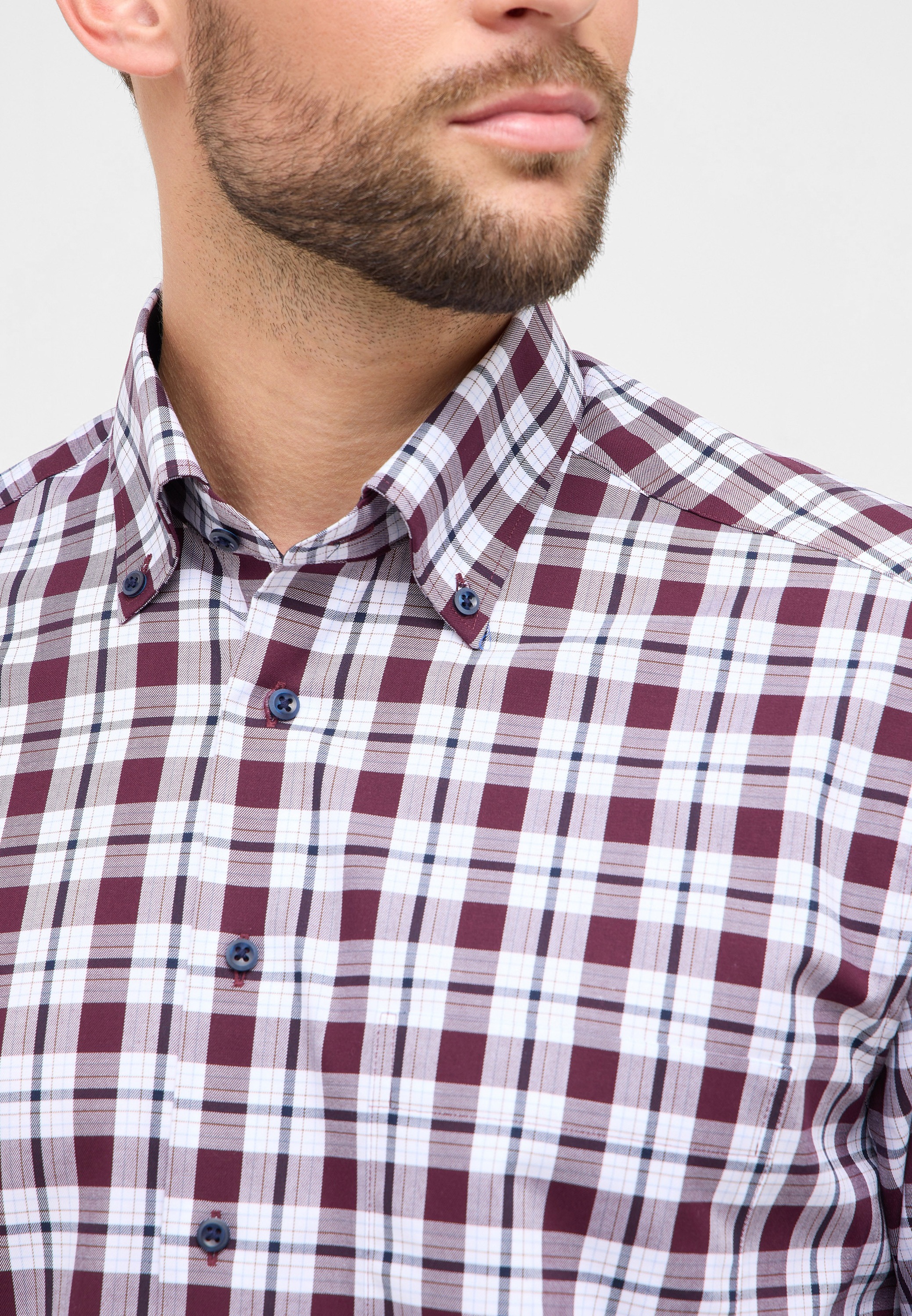 Thumbnail - Eterna Langarmhemd "COMFORT FIT" NON IRON (bügelfrei)