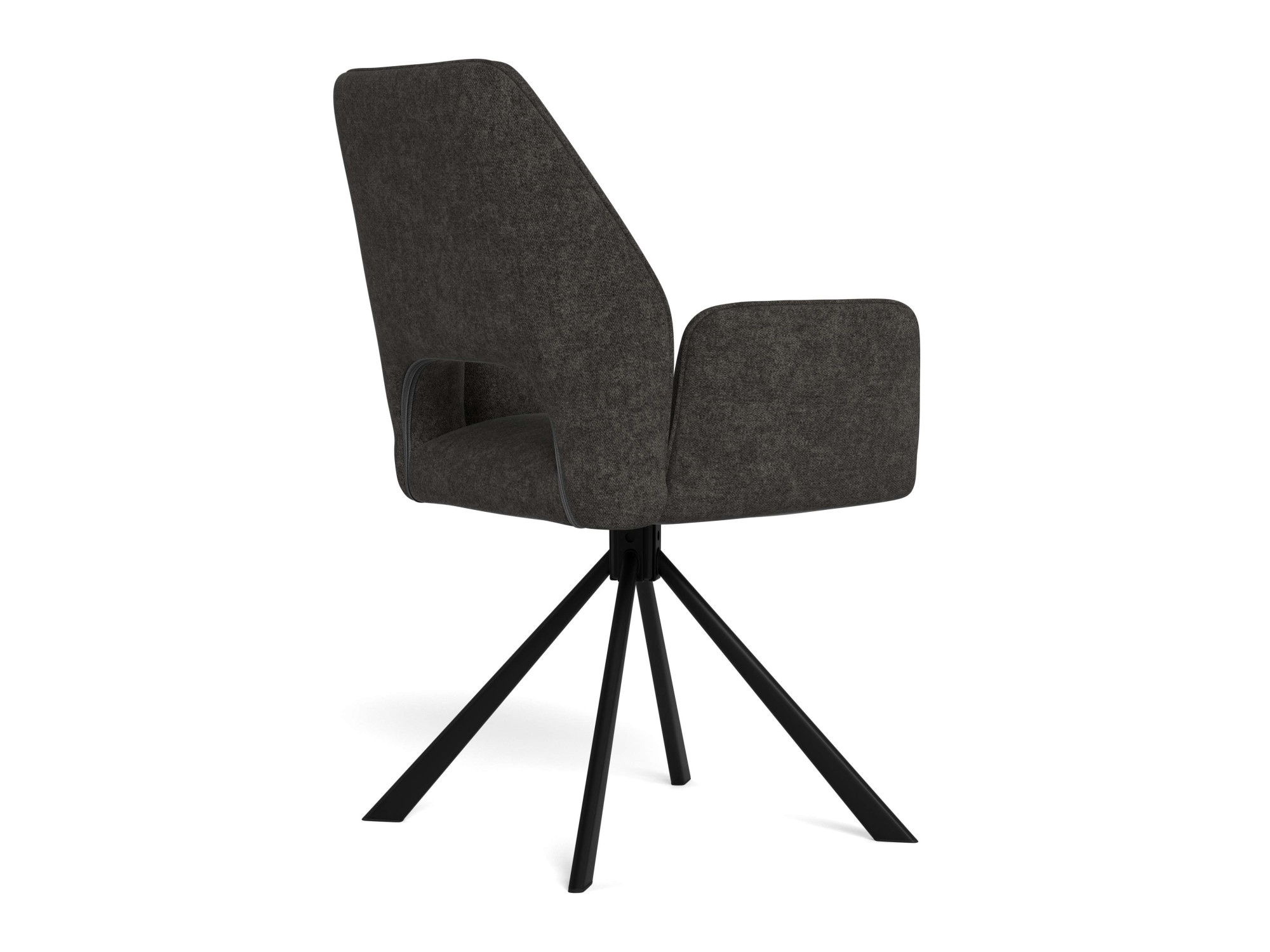 ACTONA GROUP Esszimmerstuhl »Graham 2er Set mit Armlehnen - drehbar & gepolstert, mehreren Farben« (Set) 2 Stk.Stoff, dekorativer Cut-Out, Drehfunktion, 4-Stern-Gestell, FSC™