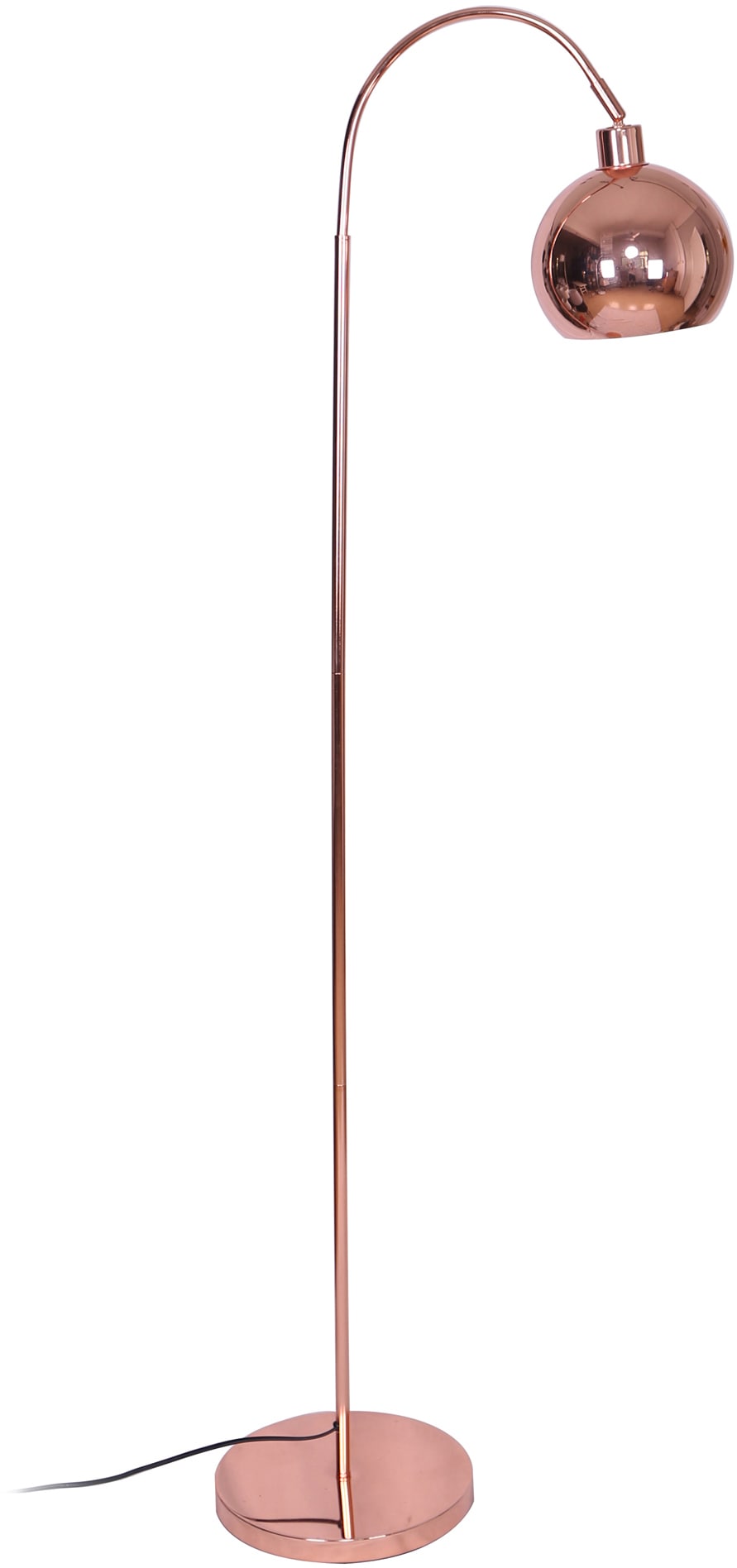 SALESFEVER Stehlampe "Pepe", 1, Ø 20cm H: 153cm, braun, Wohnzimmer, Leuchten, Gestell aus Metall