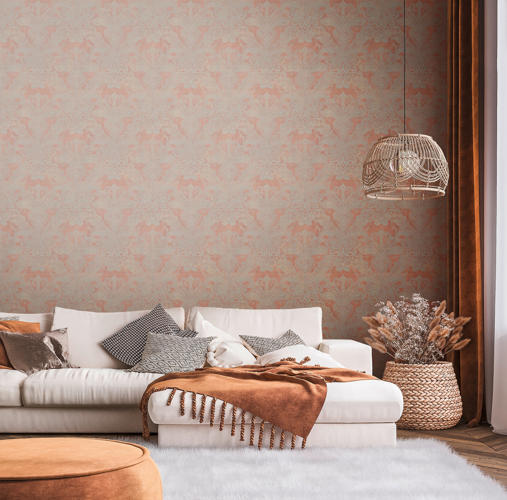 living walls Vliestapete »Metropolitan Stories. Travel Styles. Tapete mit Ornamenten«, matt, Ornament-Tapete Klassisch Elegant Vintage-Optik Barock