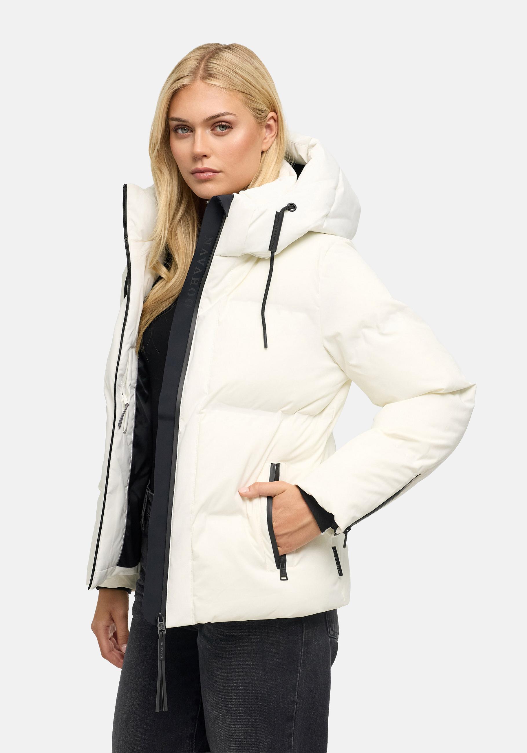 Navahoo Outdoorjacke "Wolkentanz XIV" mit Kapuze Kurze Damen Steppjacke mit abnehmbarer Kapuze