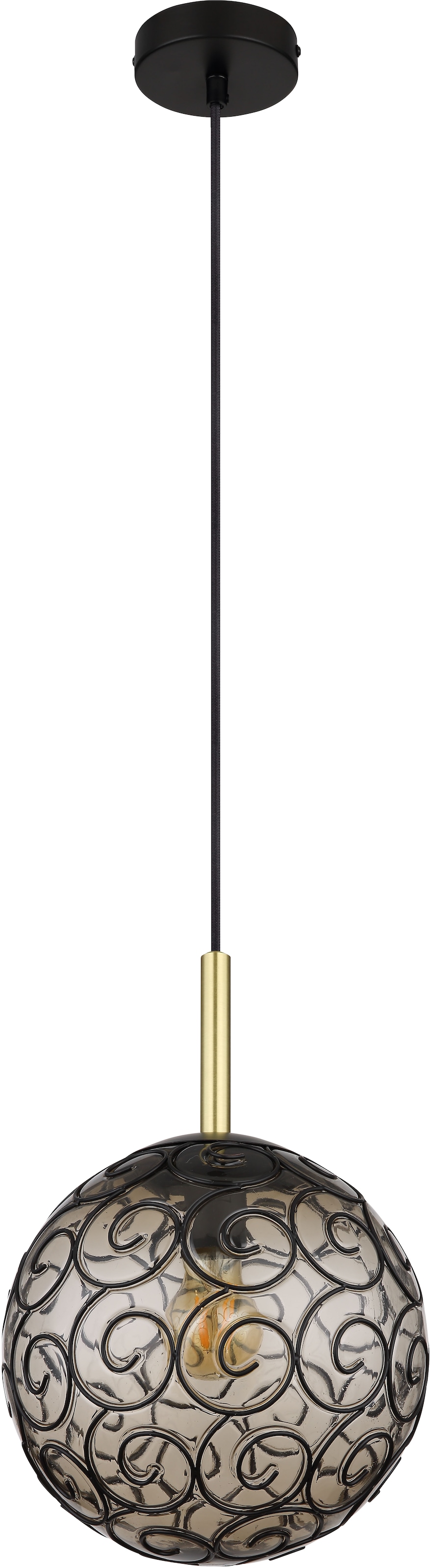GLOBO LIGHTING Hängeleuchte »FITZ«, Leuchtmittel E27 | ohne Leuchtmittel, Hängelampe/Pendelleuchte/Esszimmer/Wohnzimmer/Esstisch