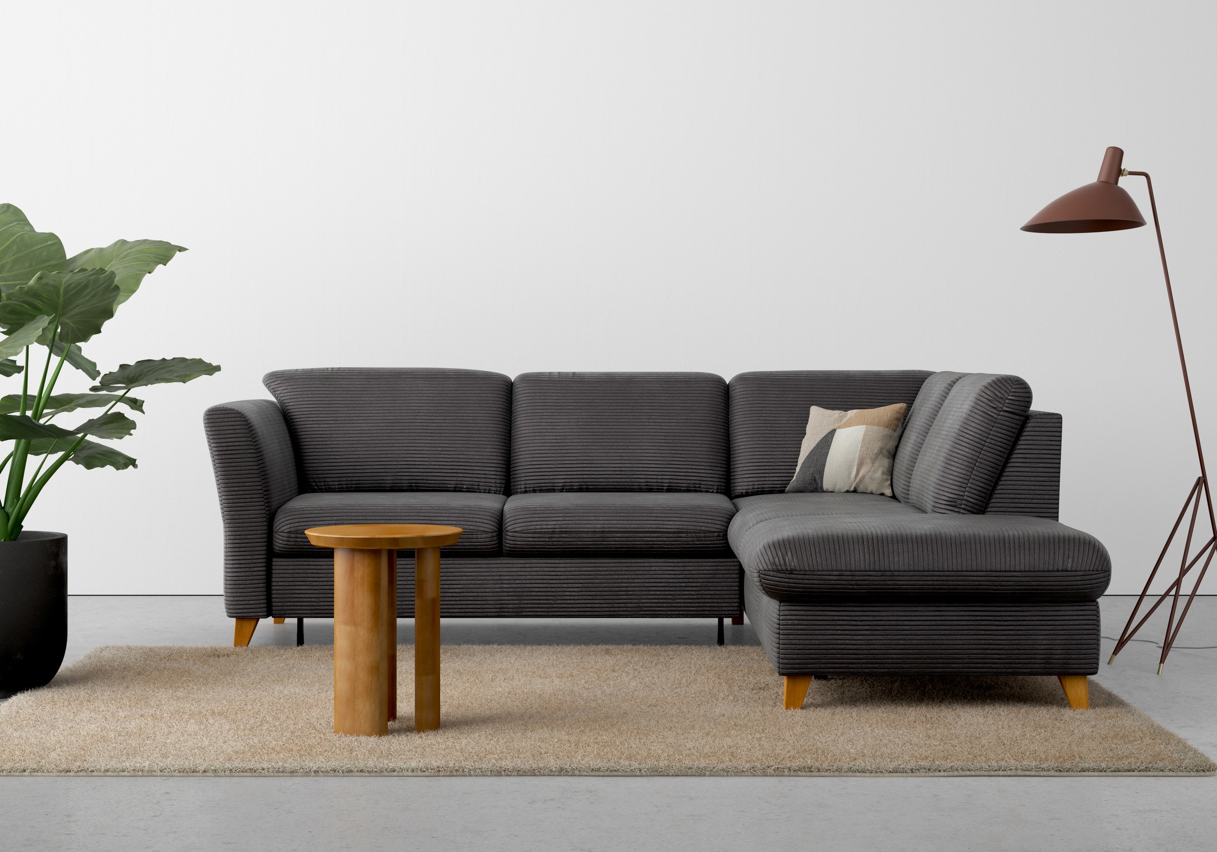 Thumbnail - Home affaire Ecksofa "Trelleborg L-Form", wahlweise mit Bettfunktion und Bettkasten, inkl. Federkern-Polsterung