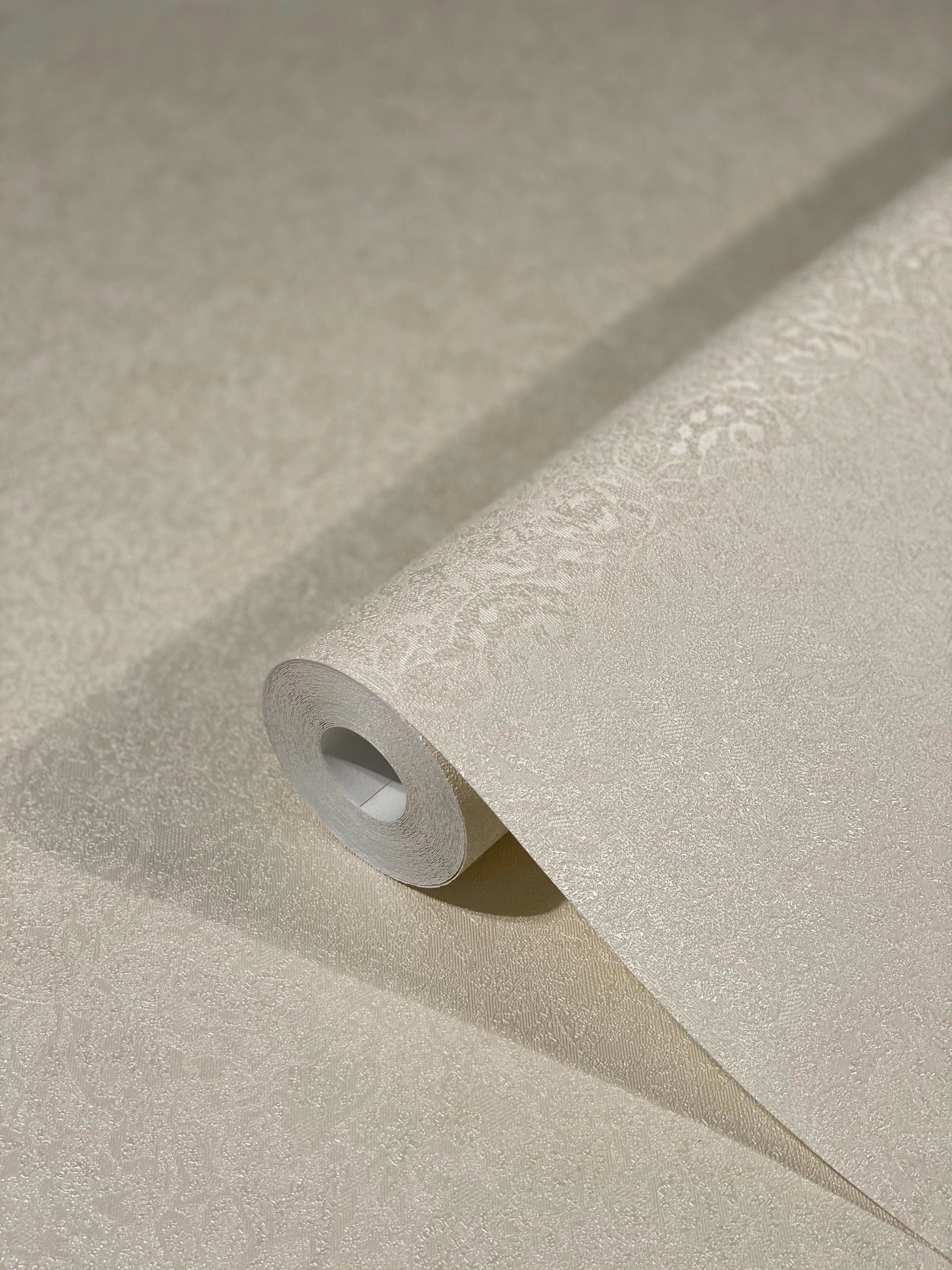 Glööckler Vliestapete Strukturmuster | schimmernd moderne Tapete für Wohnzimmer Schlafzimmer Küche