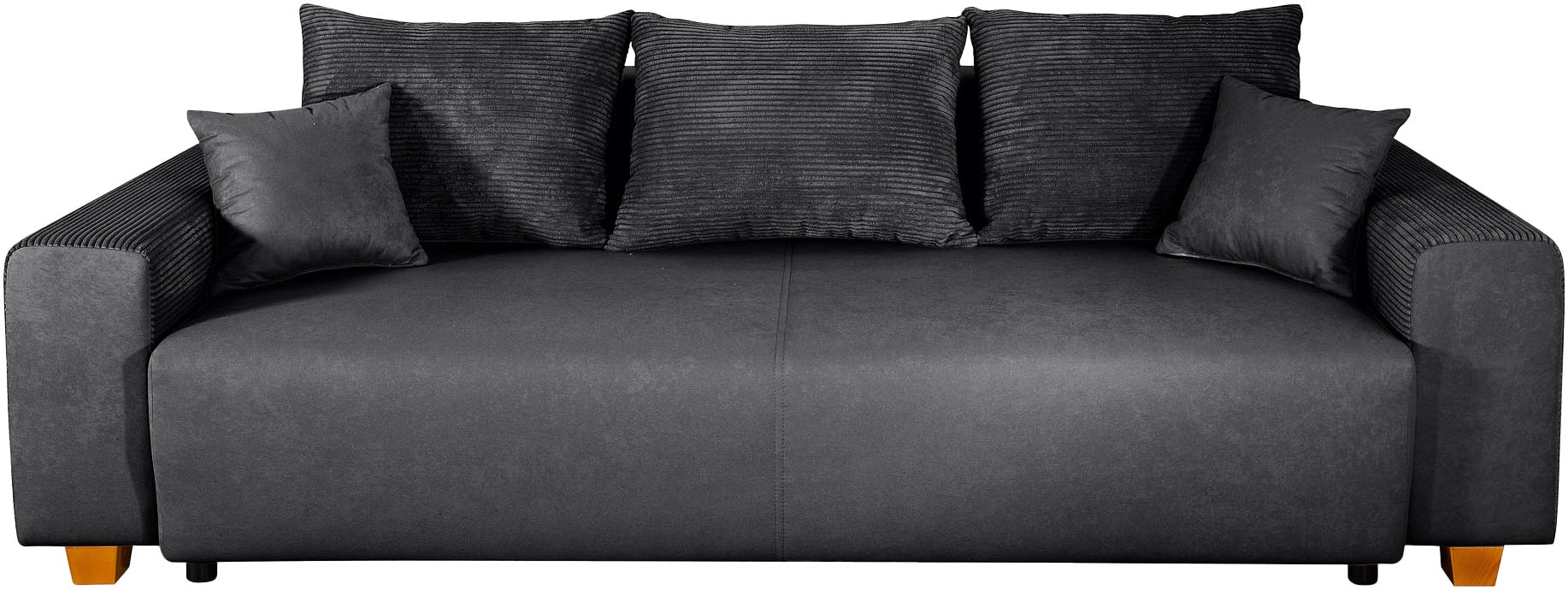 COLLECTION AB Schlafsofa »Yves, Liegefläche (B/T): 142/194 cm« inkl. Bettfunktion, Bettkasten, Federkern & Zierkissen