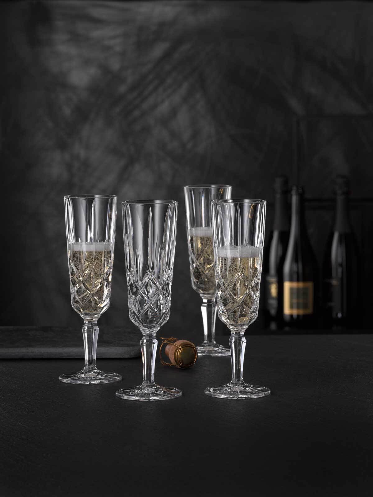 Nachtmann Champagnerglas »Champagnergläser Noblesse 155 ml 4er Set transparent«