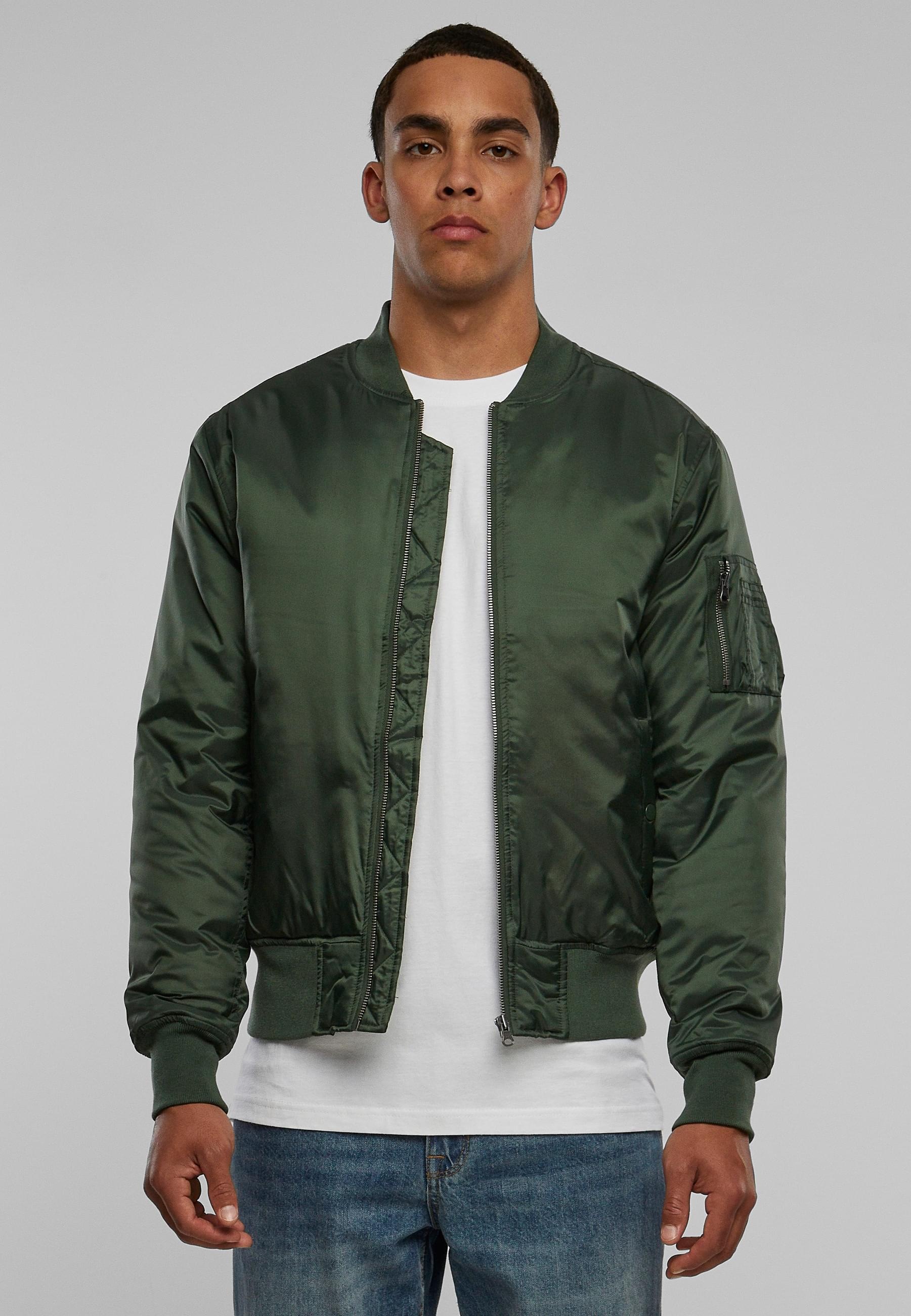 URBAN CLASSICS Anorak »Urban Classics Herren Basic Bomber Jacket«, (1 St.), ohne Kapuze