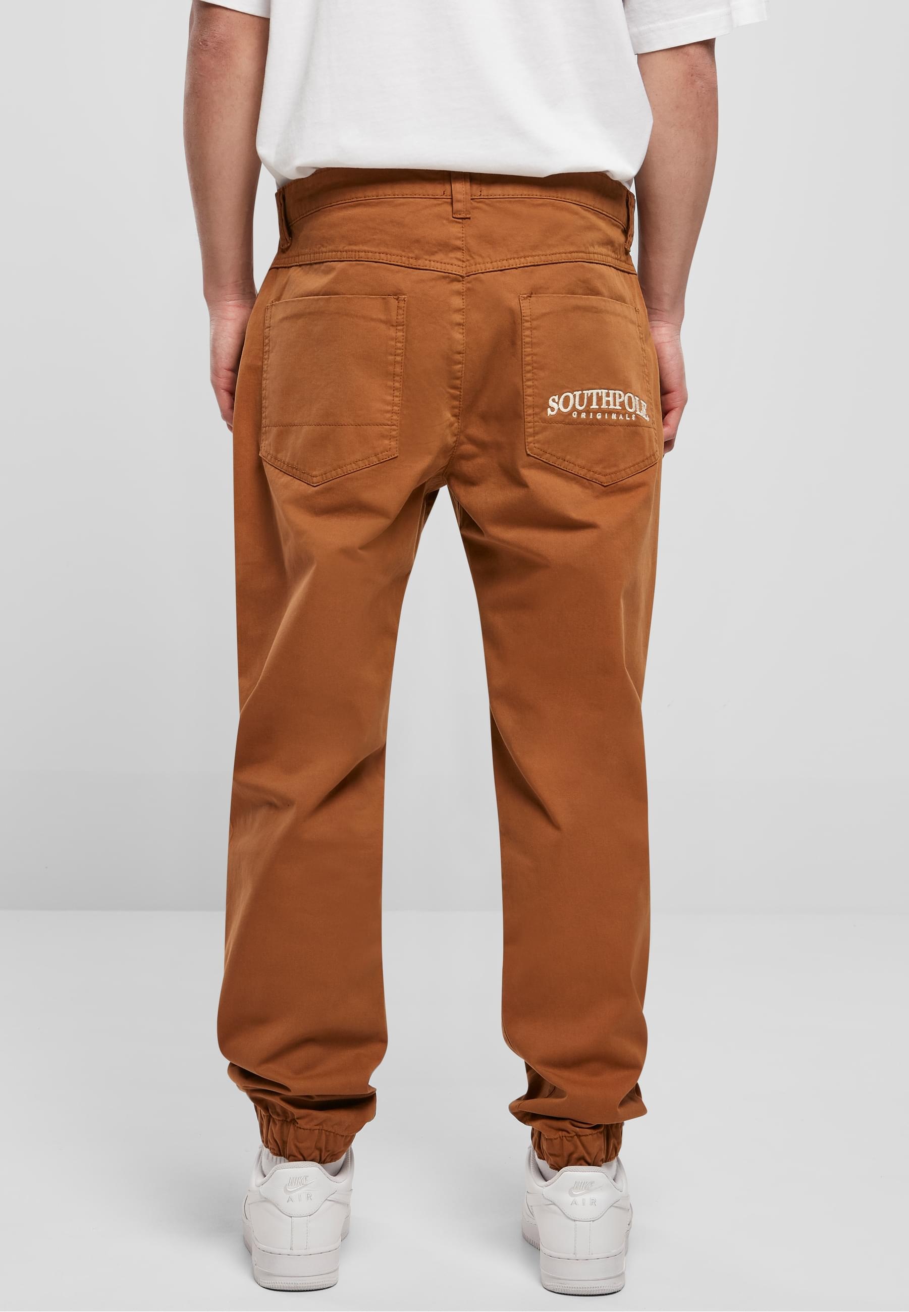 Southpole Stoffhose »Southpole Herren Southpole Script Twill Pants«, (1 tlg.)