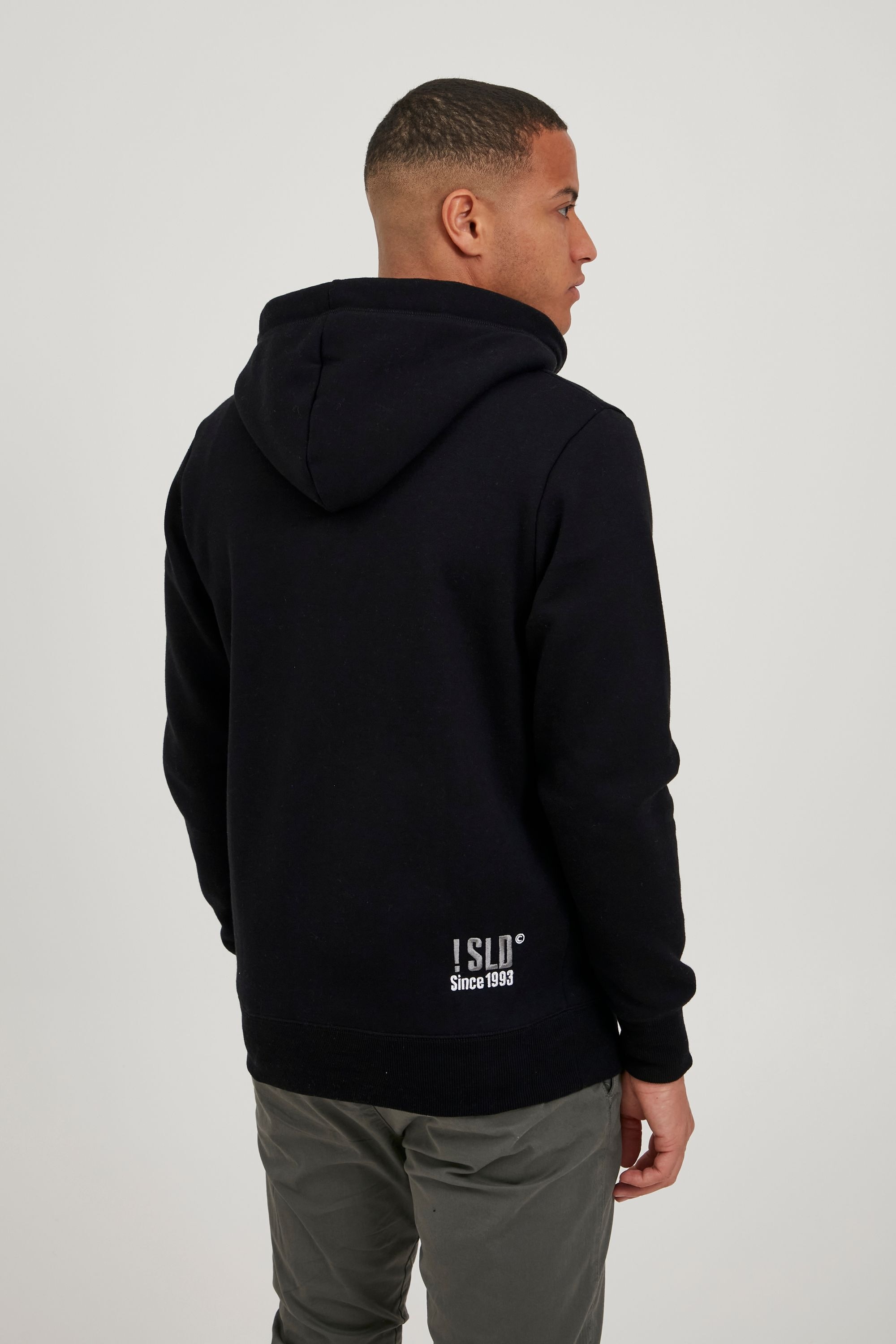 !solid Kapuzensweatjacke SOLID "Kapuzensweatjacke SDBennZip", Herren, Gr. L, schwarz, Obermaterial: 50% Baumwolle CO. 50% Polyester PES., Sweatjacken 3