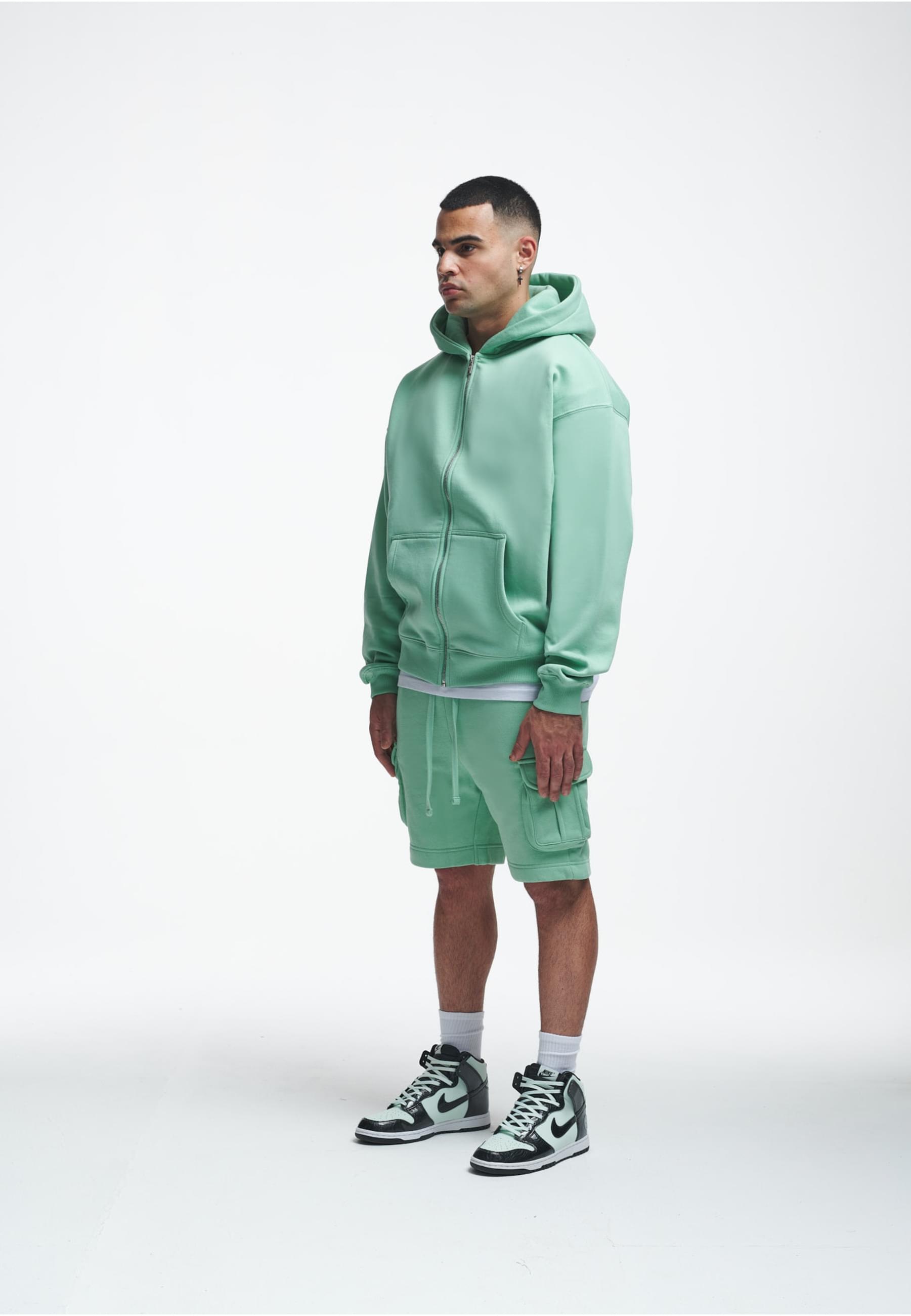 2Y Studios Sweatjacke »2Y Studios Herren 2Y Globus Oversize Zip-Hoodie«