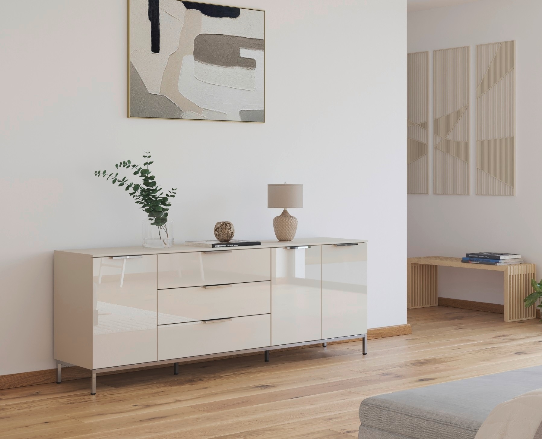 rauch Kombikommode "Kommode Türkommode Sideboard Kombikommode FLIPP mit Gla günstig online kaufen