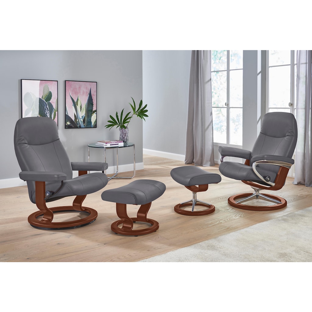 Stressless® Relaxsessel »Garda«, (Set, Relaxsessel mit Hocker)