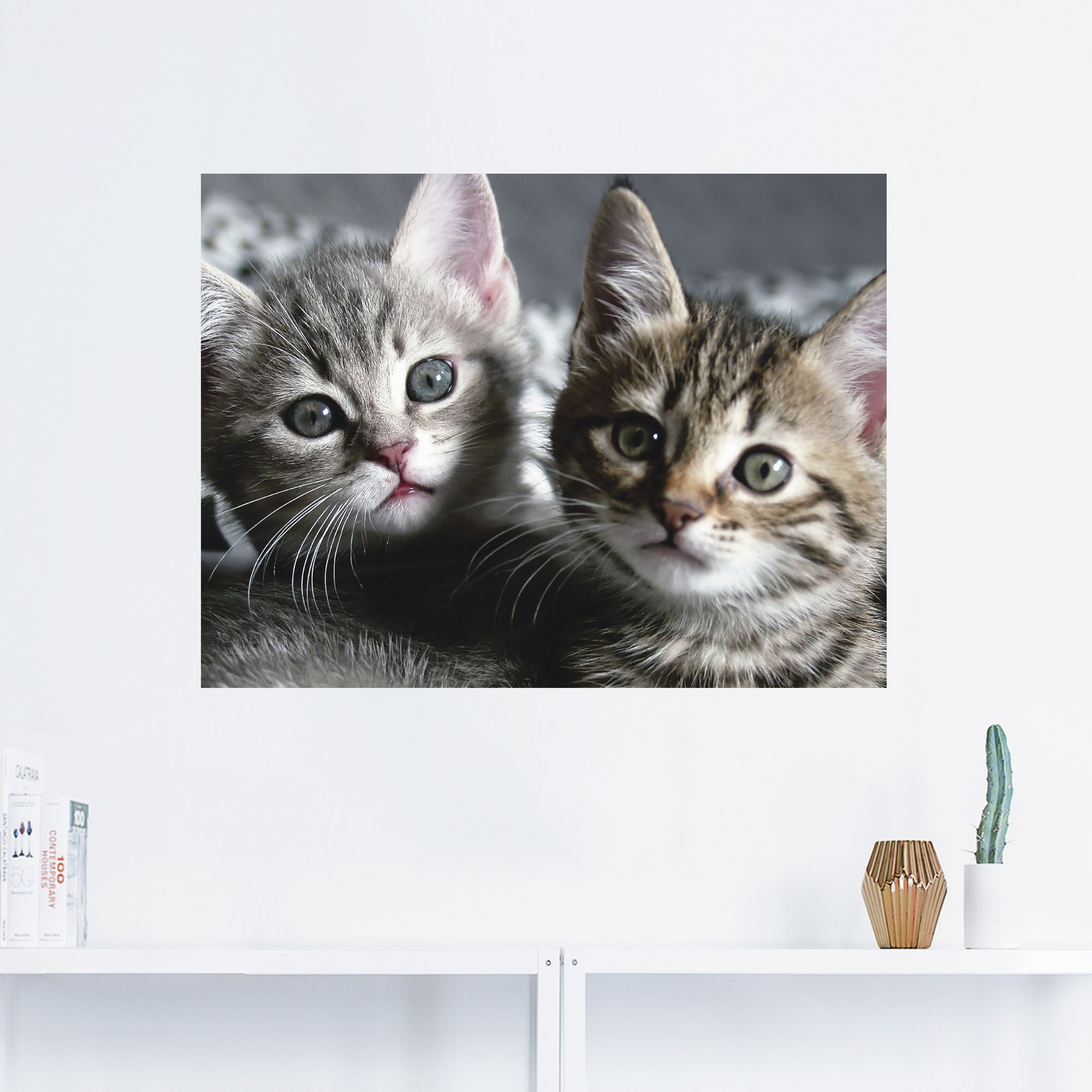 Thumbnail - Artland Wandbild "Katze", Haustiere, (1 St.), als Alubild, Outdoorbild, Leinwandbild, Poster, Wandaufkleber