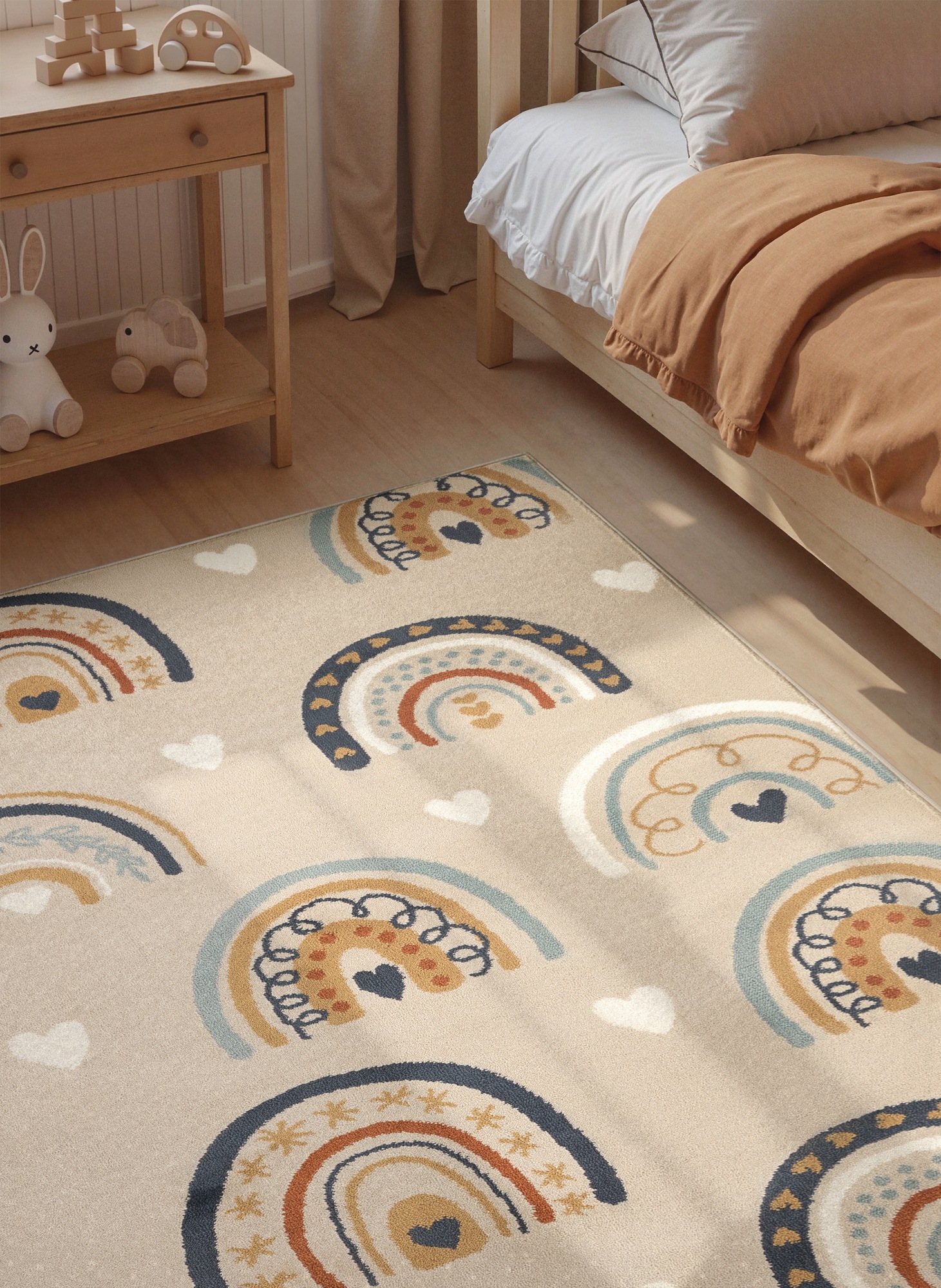 HANSE Home Kinderteppich »Bowie« rechteckig 10 mm Höhe Pflegeleicht, Weich, Kinderzimmer, Spielteppich, Spielunterlage