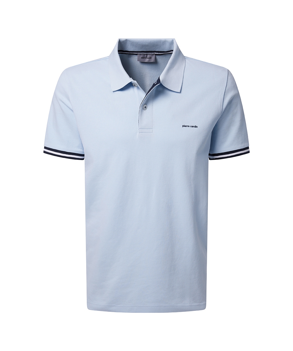 Pierre Cardin Poloshirt "Poloshirt uni pique" mit Logo Schriftzug
