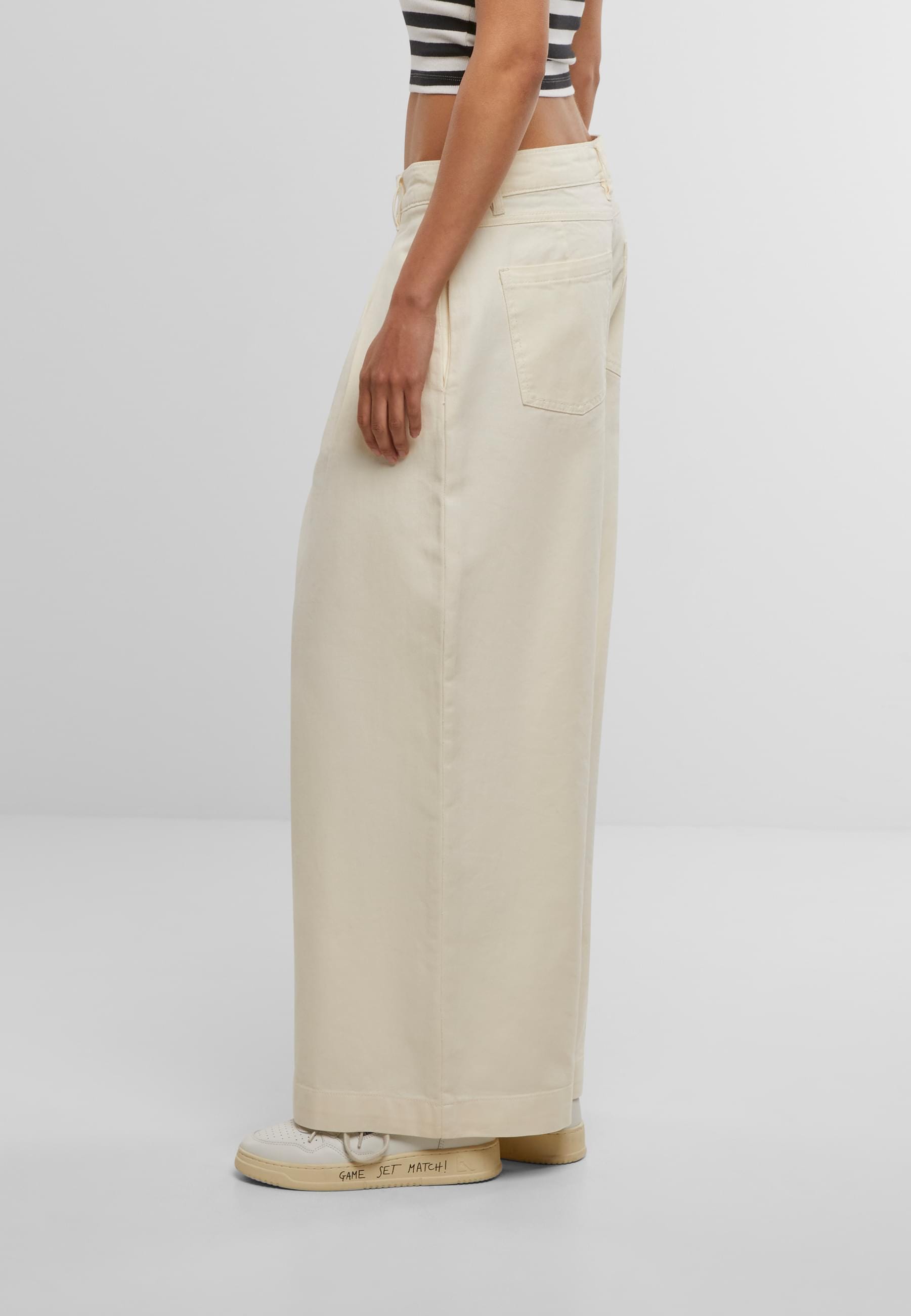 URBAN CLASSICS Bequeme Jeans »Urban Classics Ladies Wide Leg Light Denim Pants«