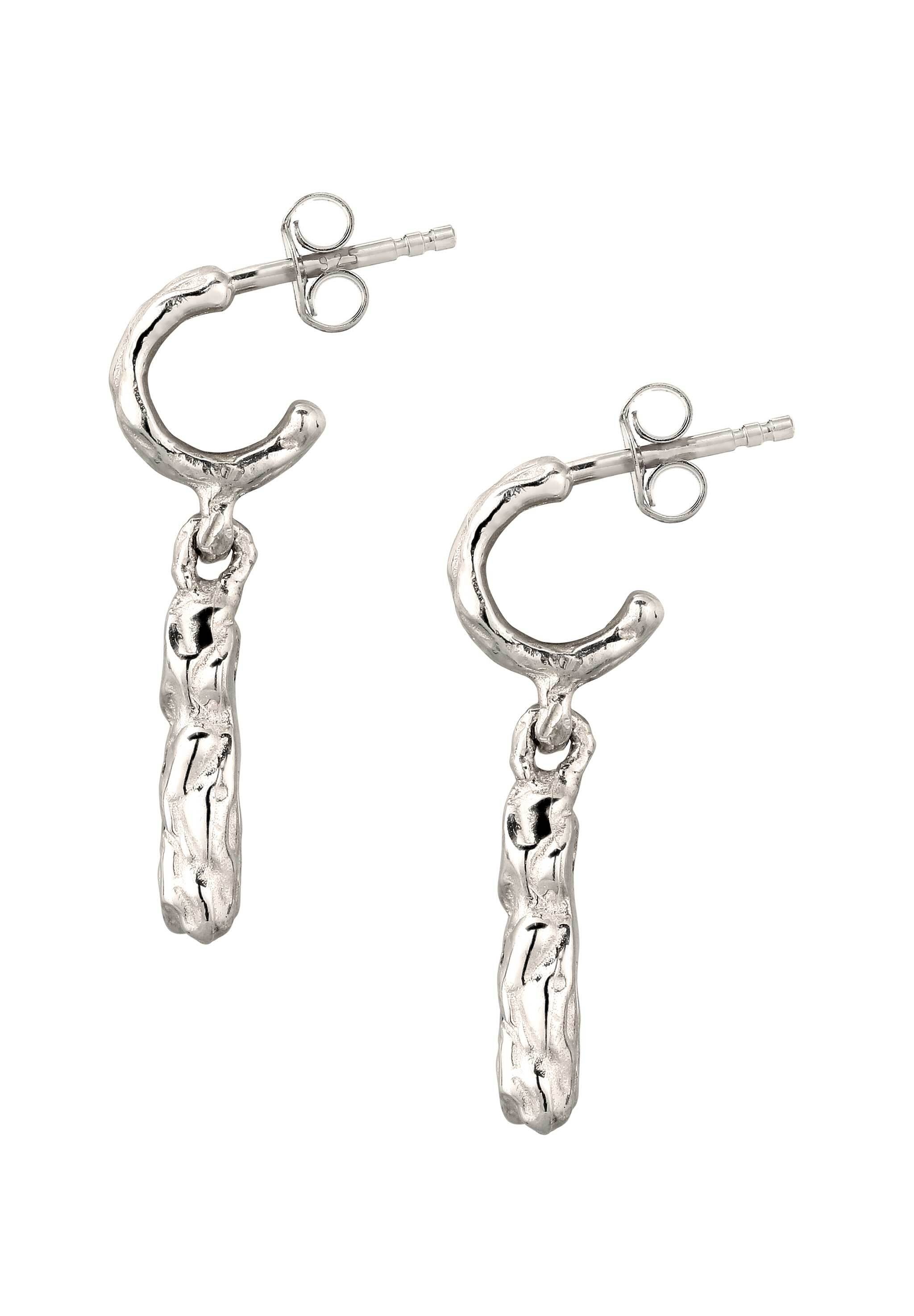 Elli Paar Ohrstecker »Ohrringe Zirkonia Synthetischer Smaragd Grün 925 Sterling Silber«