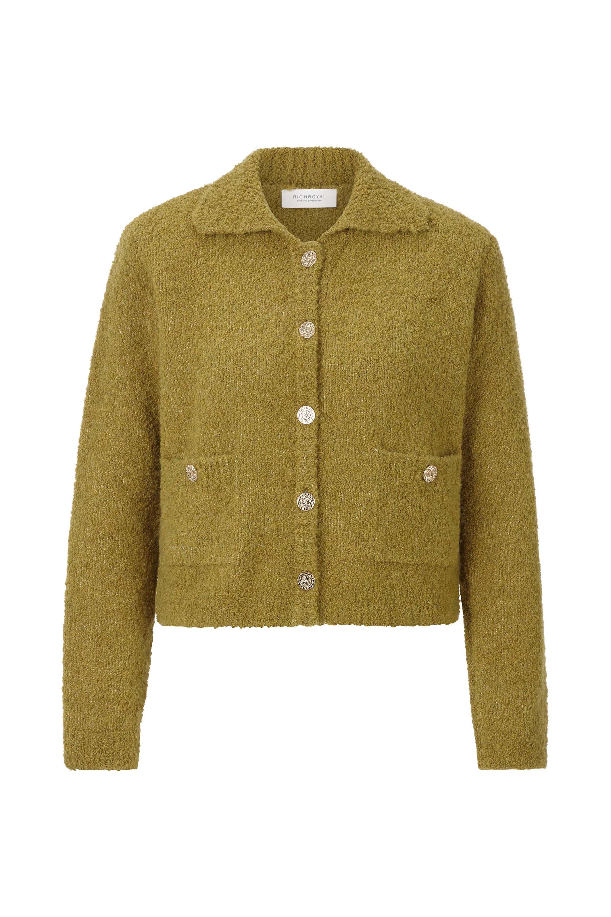 RICHROYAL Cardigan Regular fit in Boucle-Optik