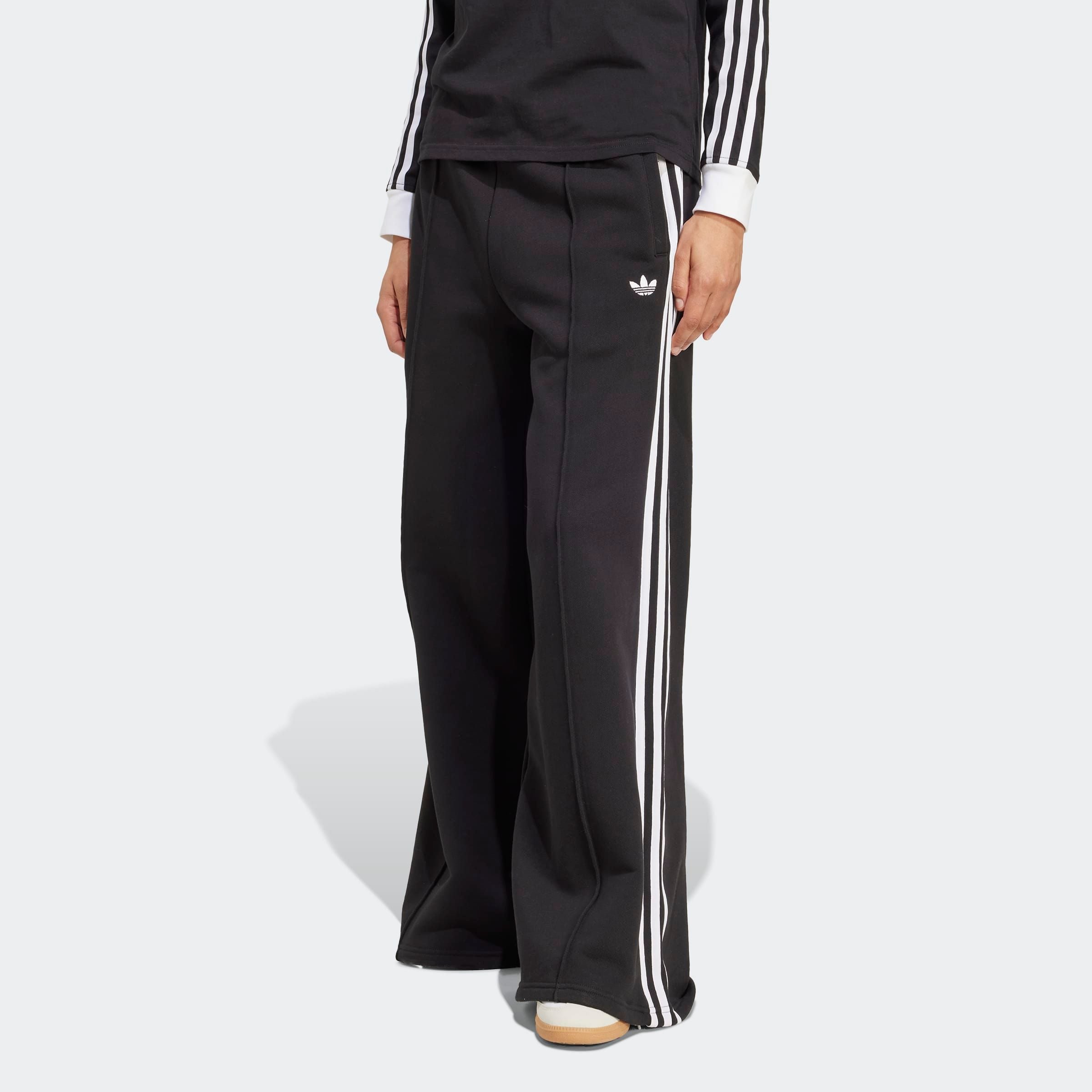 adidas Originals Sporthose "3S WIDE SWEATPT" weite Passform, aus Baumwolle, günstig online kaufen