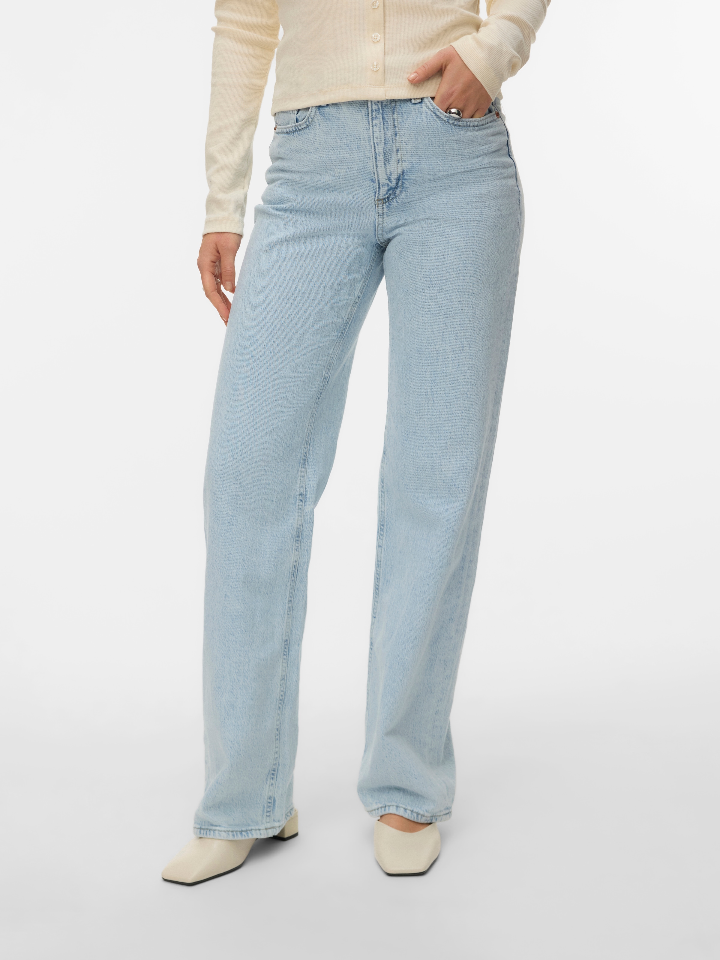 Vero Moda High-waist-Jeans "VMTESSA HR WIDE JEANS RA3052 GA NOOS" günstig online kaufen