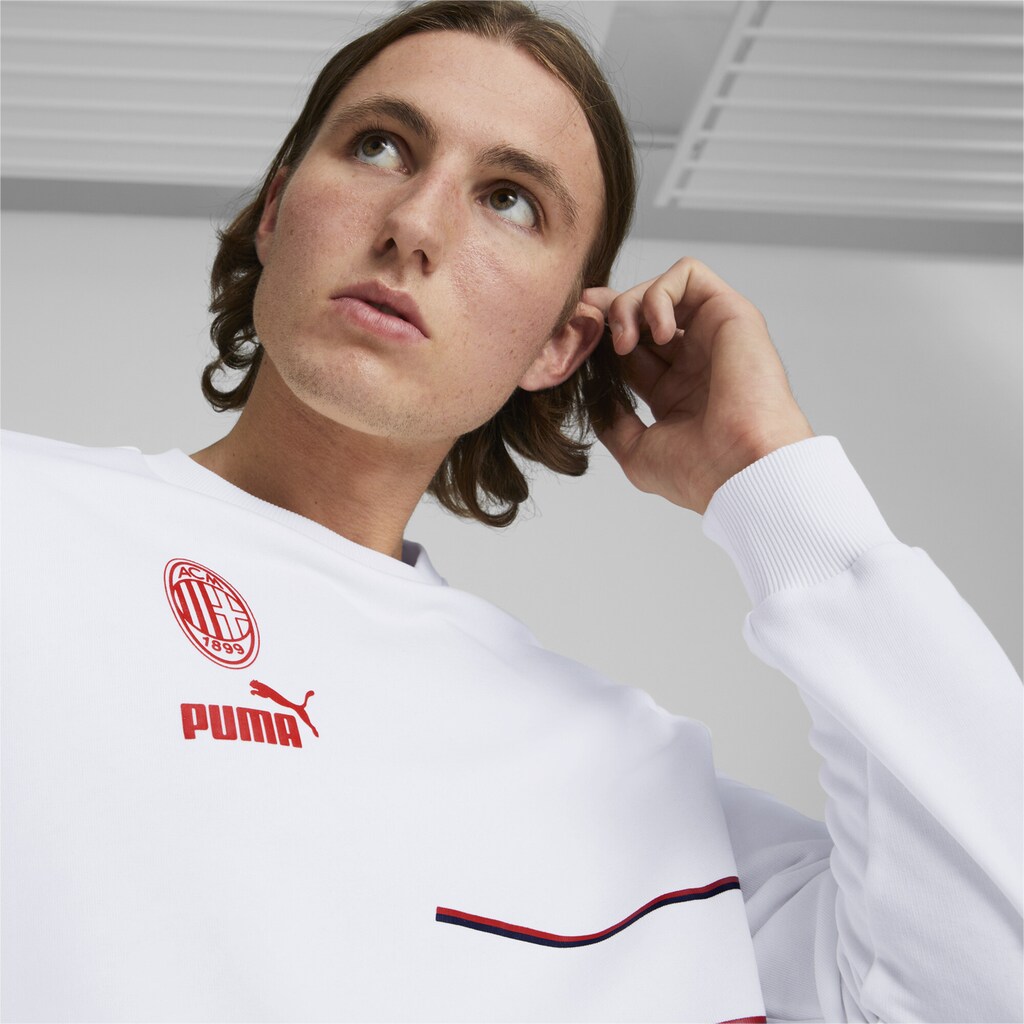 PUMA Kapuzensweatshirt »A.C. Milan ftblCulture Sweatshirt mit Rundhalsausschnitt Herren«