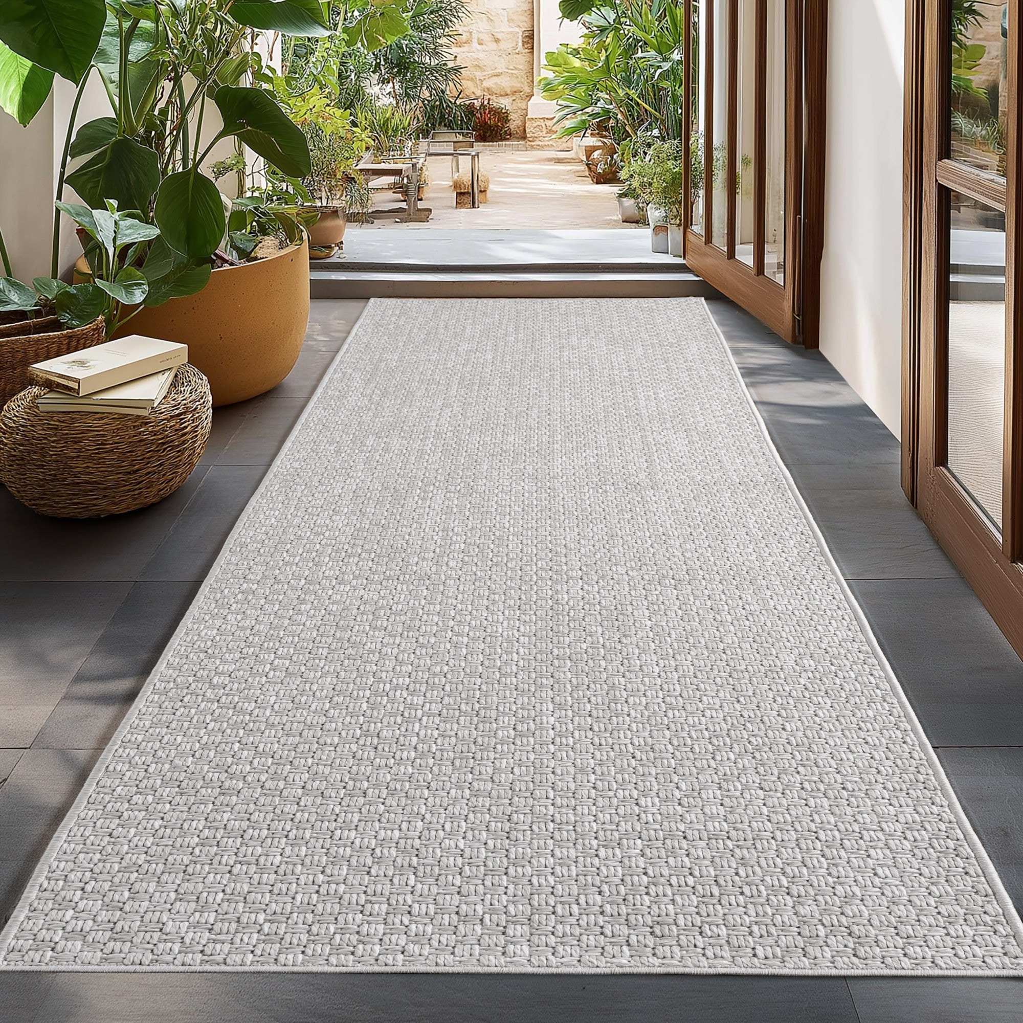 AYYILDIZ TEPPICHE IBIZA 1901 Outdoor Rug Grey 80x250cm