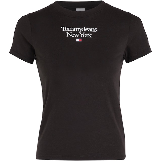 Tommy Jeans Kurzarmshirt »TJW BBY ESSENTIAL LOGO 1 SS«, mit Tommy Jeans  Label-Druck auf Brusthöhe für kaufen | BAUR