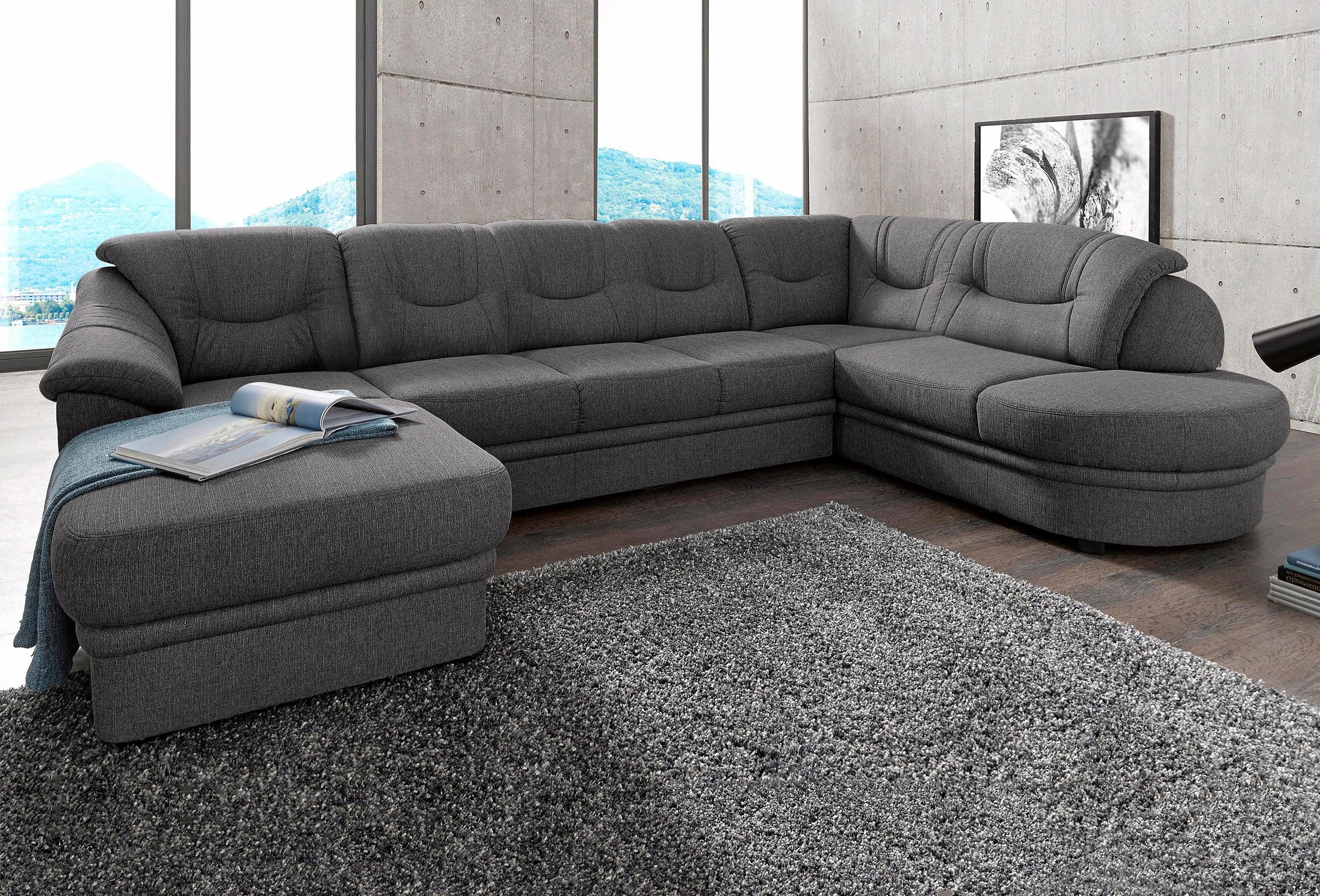 sit&more Wohnlandschaft »Savoni U-Form«, wahlweise mit Bettfunktion