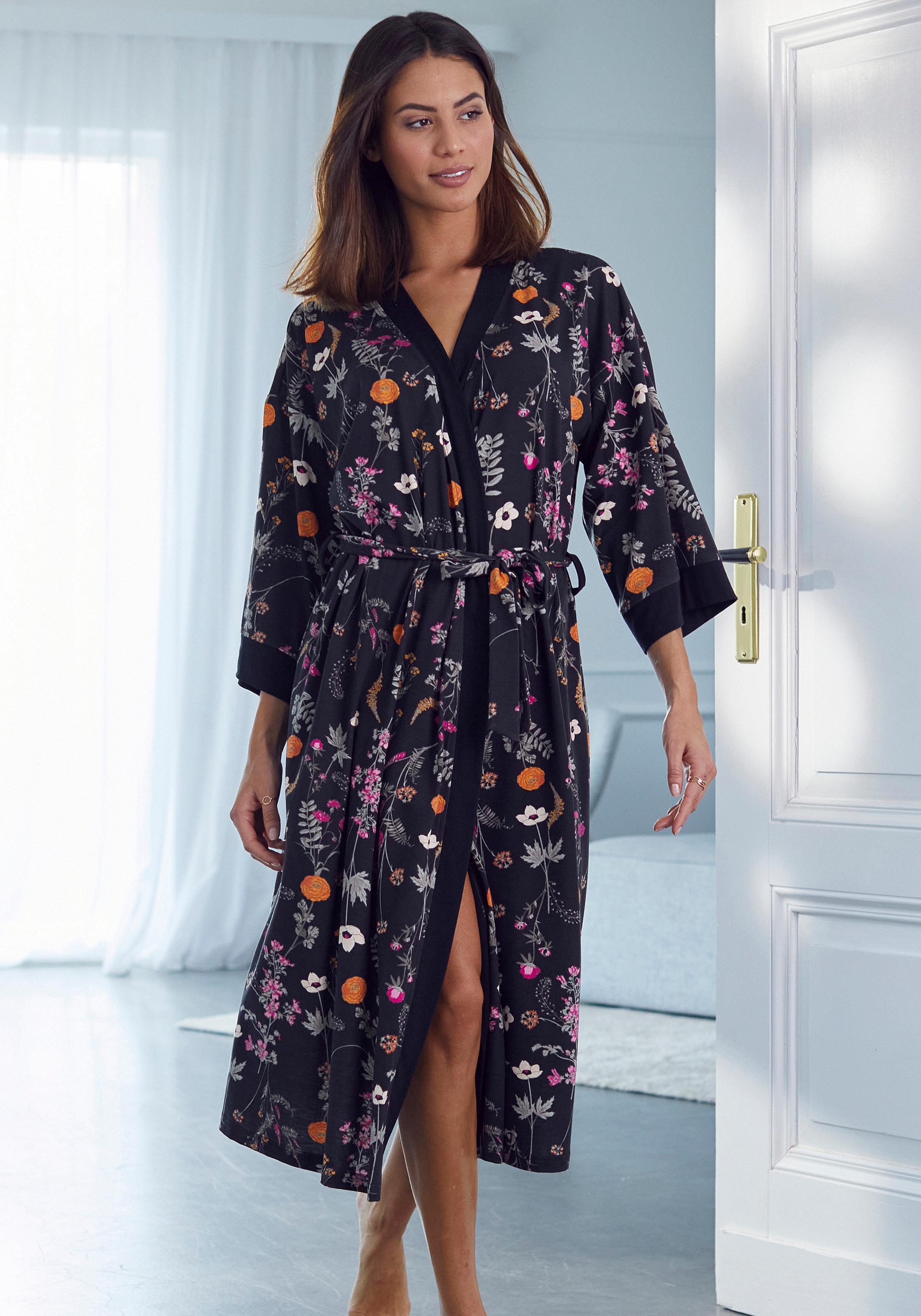 LASCANA Kimono, mit BAUR bestellen online Muster | Wildblumen