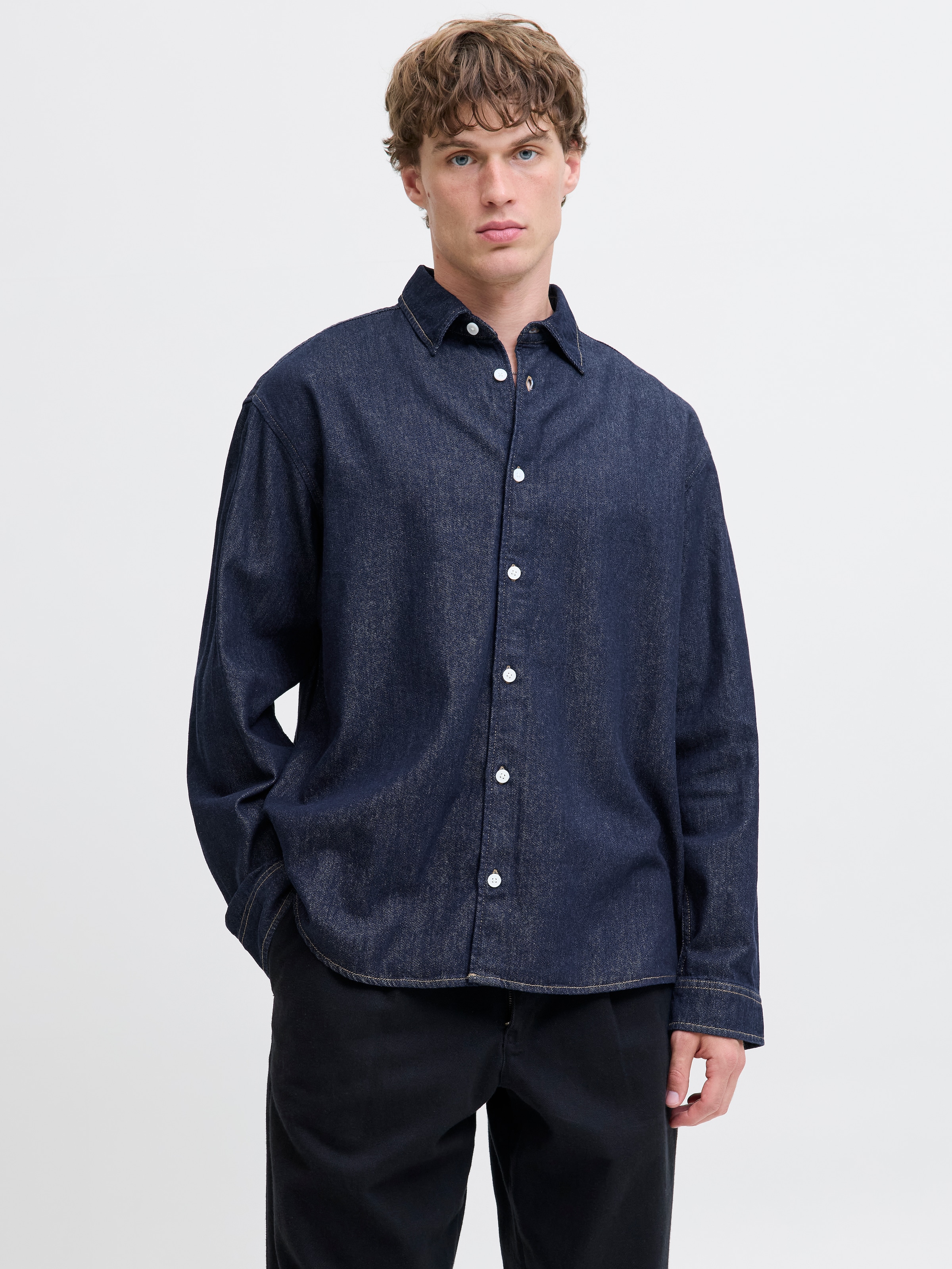 Jack & Jones Langarmhemd »JORNORREBRO DENIM SHIRT LS SN«