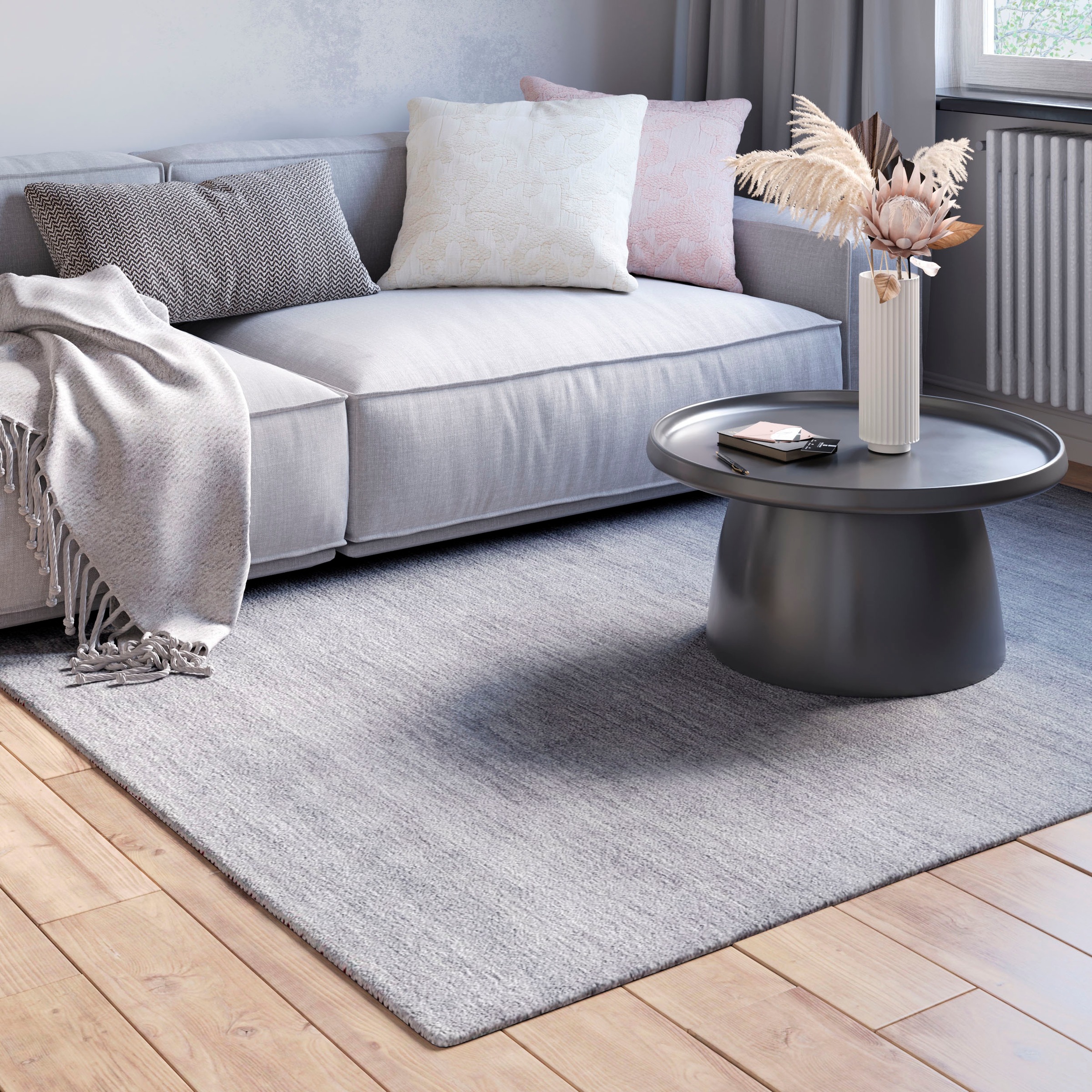 Myflair Möbel & Accessoires Wollteppich "Isra" rechteckig 1,5 mm Höhe Kurzf günstig online kaufen