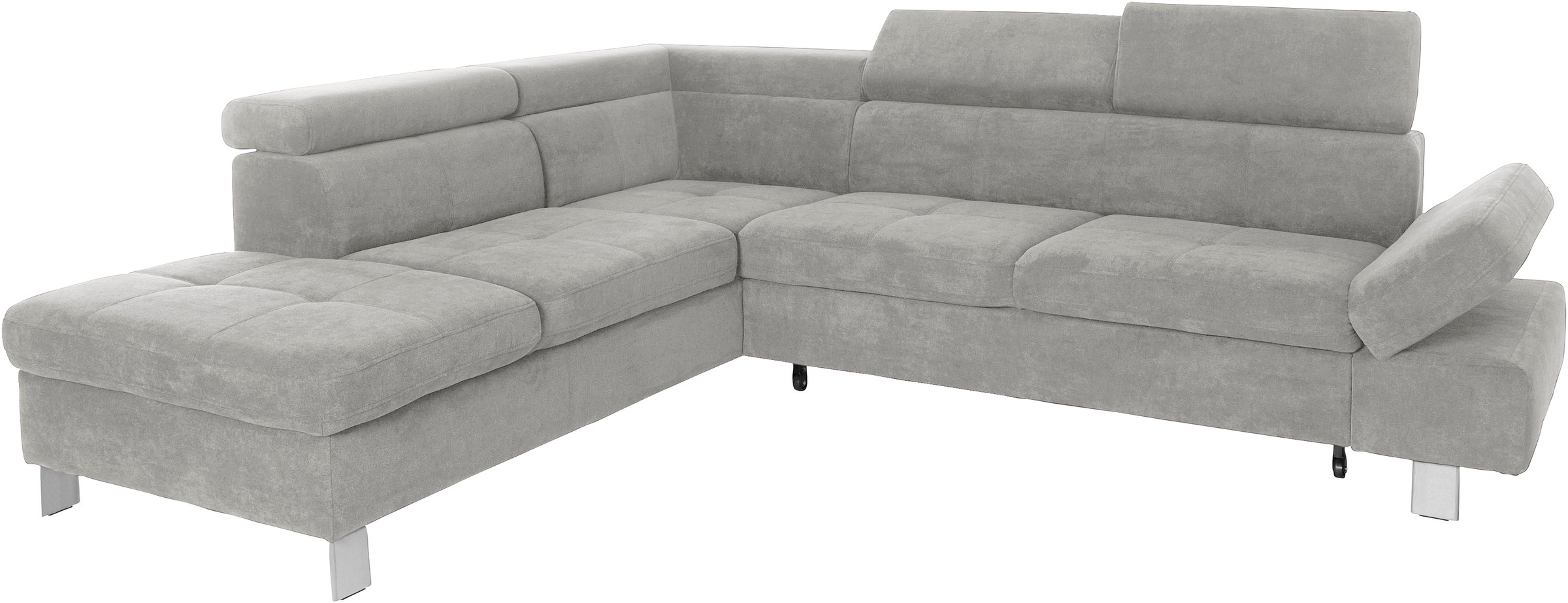 exxpo - sofa fashion Ecksofa »Fiji, L-Form«, mit Kopf- bzw. Rückenverstellung, wahlweise mit Bettfunktion