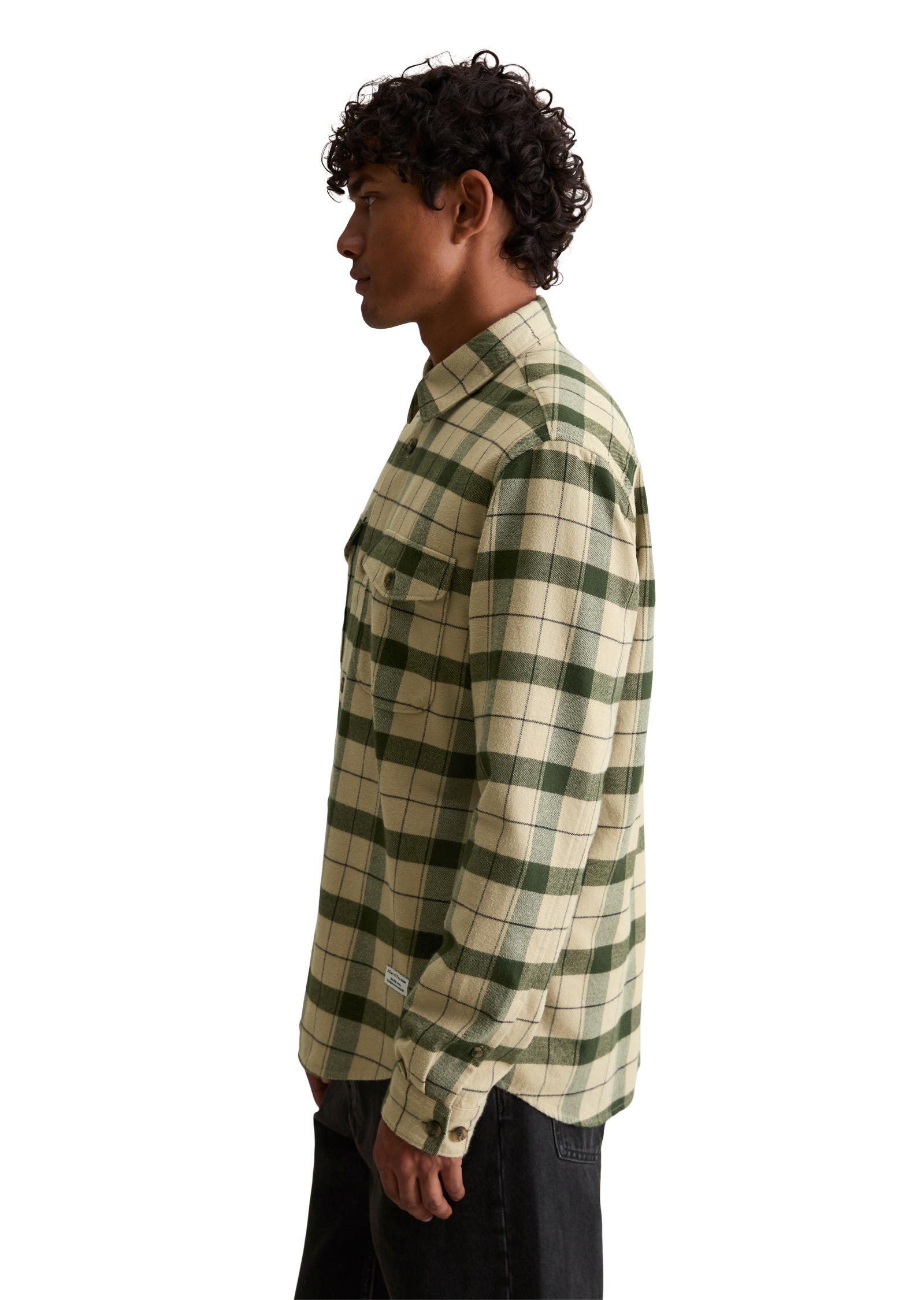 Marc O'Polo DENIM Kurzjacke »aus leichtem Bio-Baumwoll-Flanell« ohne Kapuze