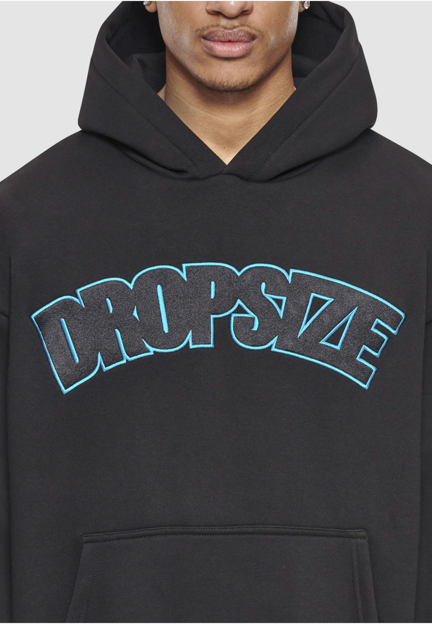Dropsize Kapuzenpullover »Dropsize Herren Dropsize Heavy Overisze Outline Embo Hoodie« 1 Stk.