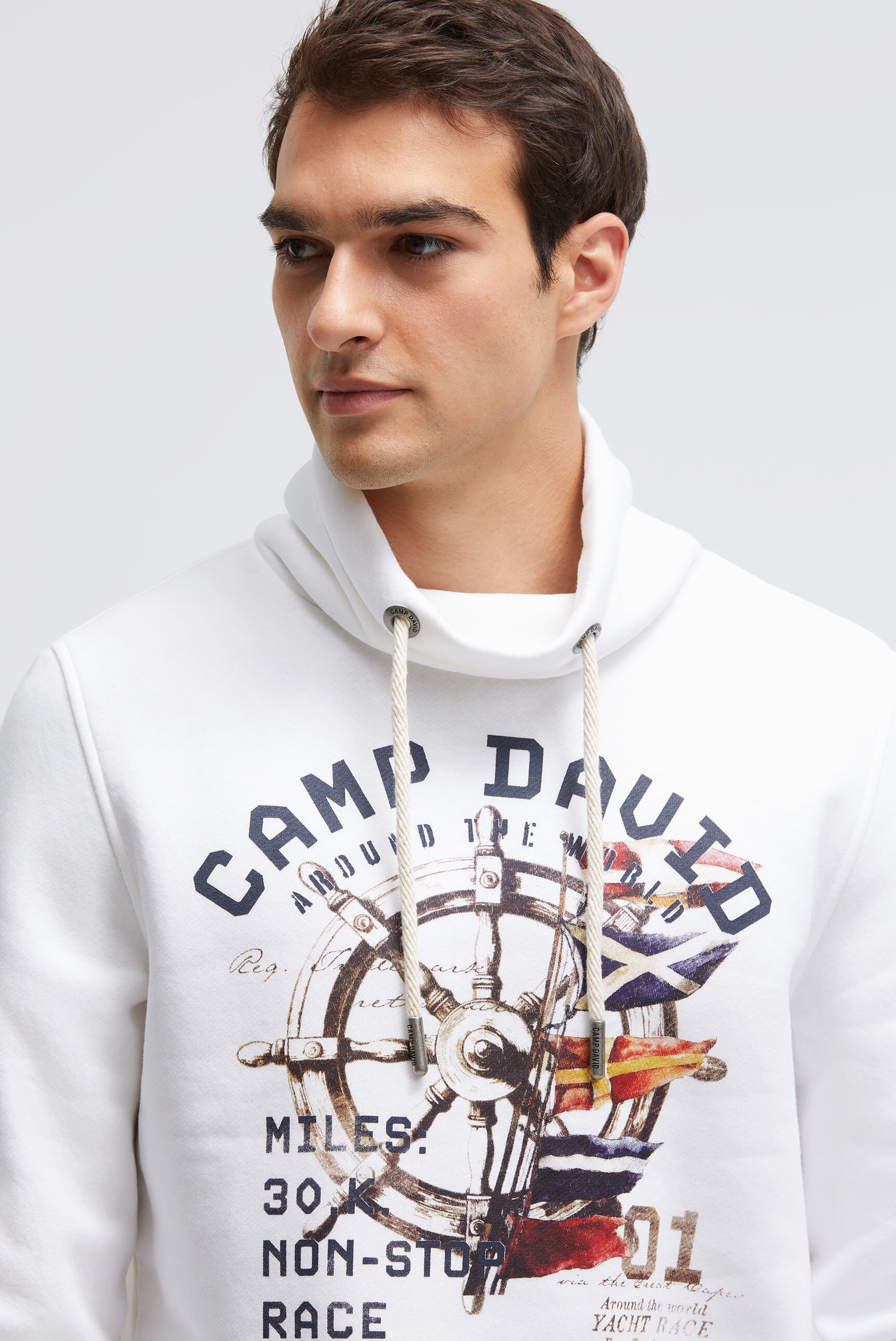CAMP DAVID Sweater , mit Stehkragen
