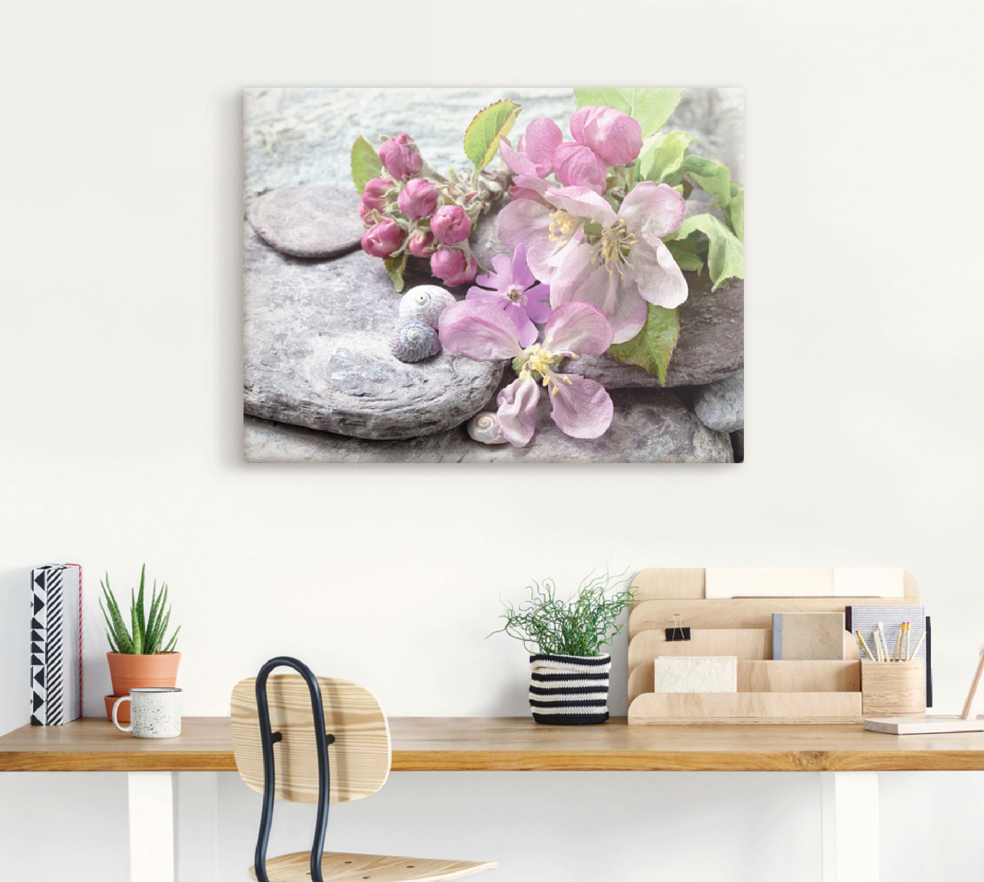 Artland Leinwandbild "Apfelblüten" Blumen 1 Stk. tlg. als Leinwandbild, Pos günstig online kaufen