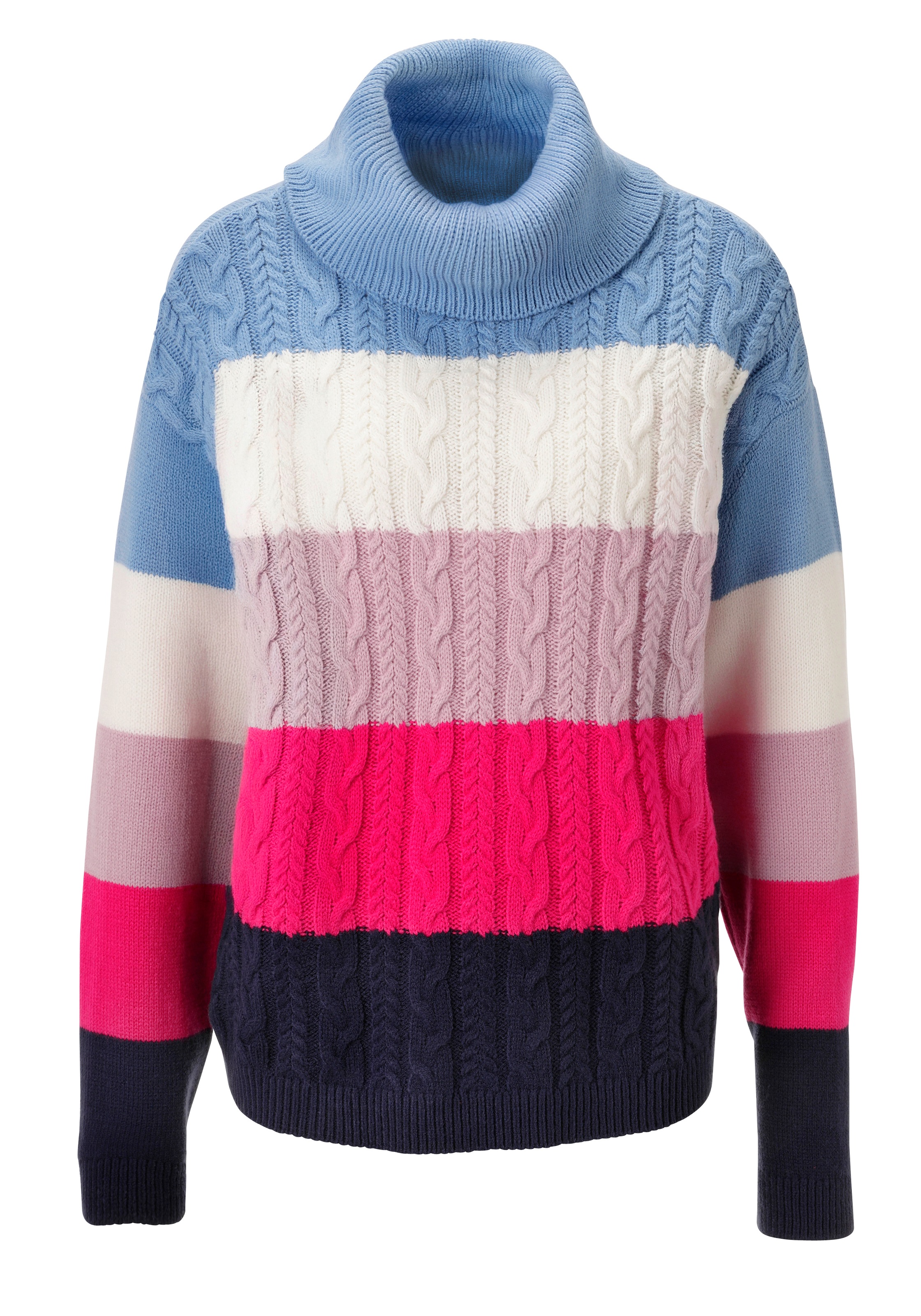 Aniston CASUAL Strickpullover, in farbenfroher oder gedeckteren Farbkombination - NEUE KOLLEKTION