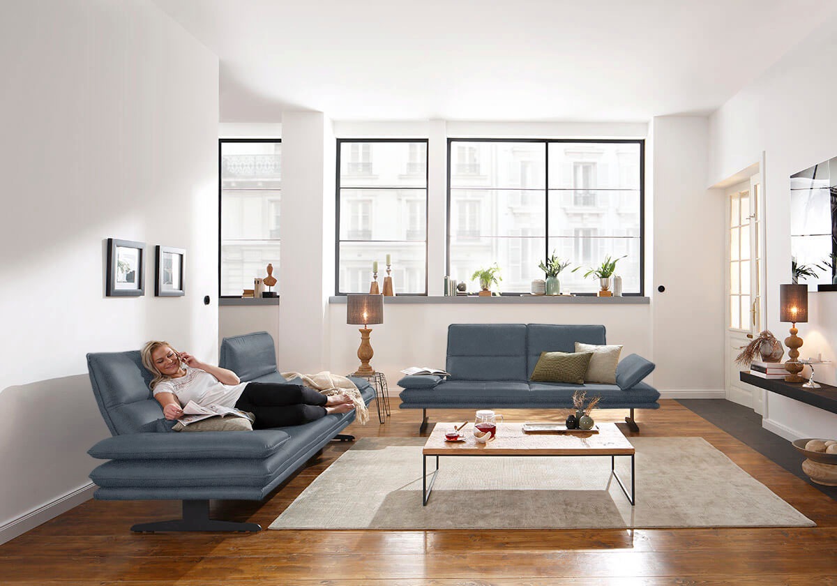W.SCHILLIG 2,5-Sitzer »broadway, Designsofa mit tollem Sitzkomfort«, Sitztiefenverstellung, Kopfteil- & Seitenteilverstellung, Breite 216cm