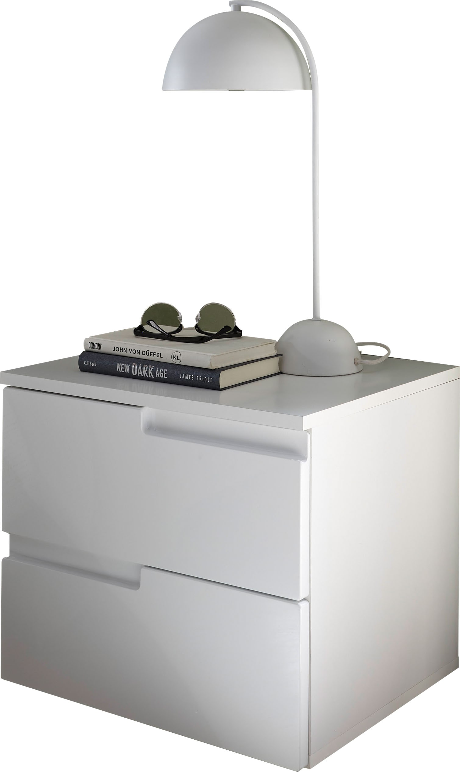 Schlafkontor Nachtkommode »Spice Nachttisch, Nachtkonsole, Nachtkästchen« Ausfräsung als Griffmulde und optisches Highlight