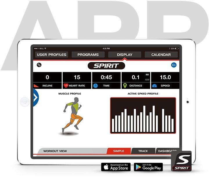 Spirit Fitness Laufband »XT 185«, bis max. 16 km/h